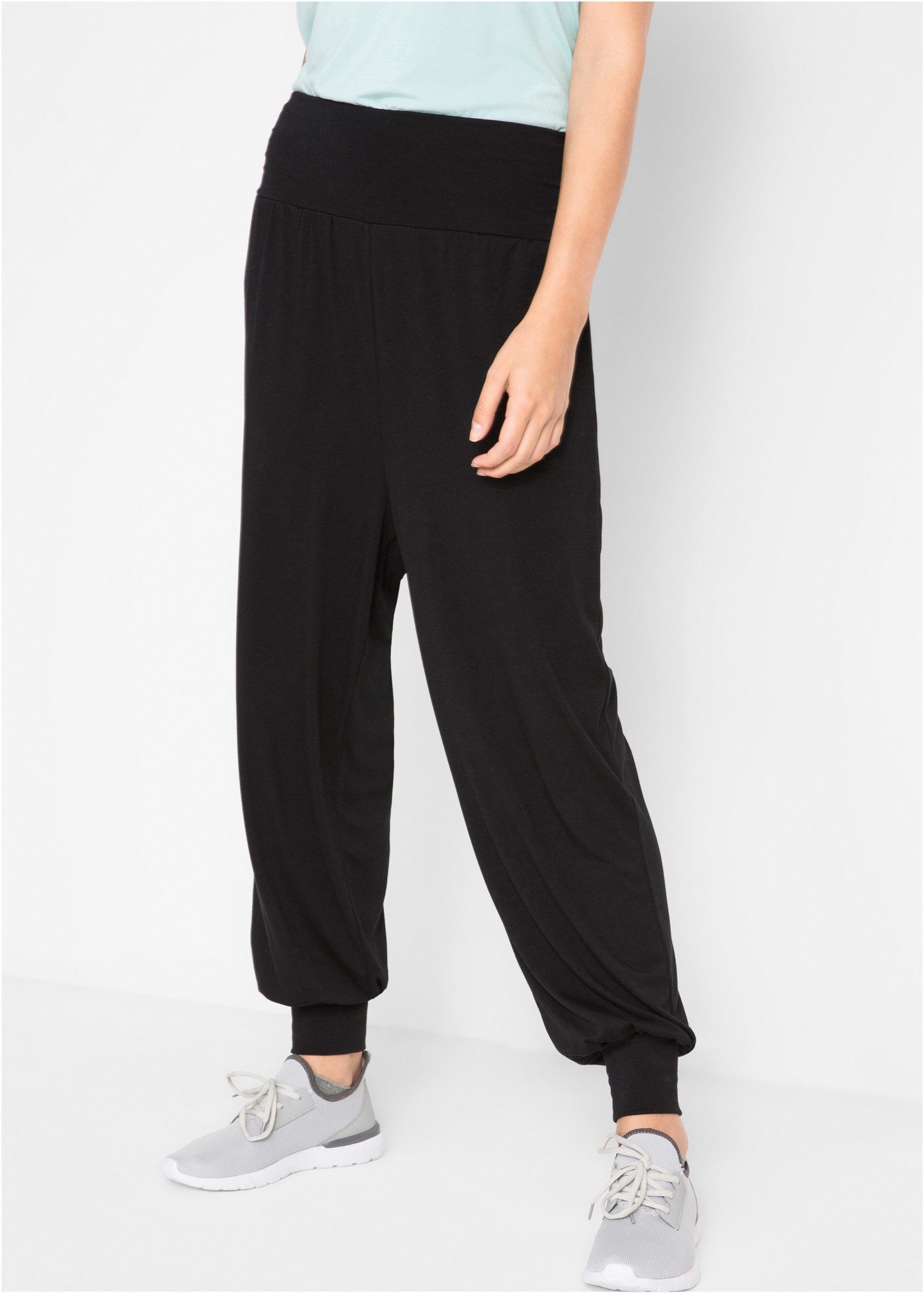 bonprix Sweathose Haremshose mit Silikontape am Taillenbund günstig online kaufen