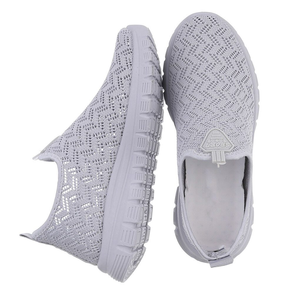 Ital-Design Sportlicher Damenschuh mit atmungsaktivem Obermaterial Slip-On günstig online kaufen