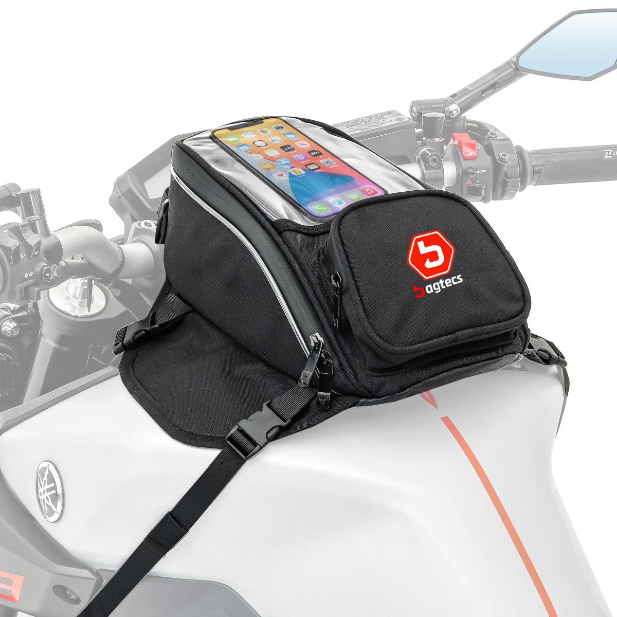 Bagtecs Tankrucksack Motorrad Tankrucksack # MR4 mit Magnet und Riemenbefestigung 9L