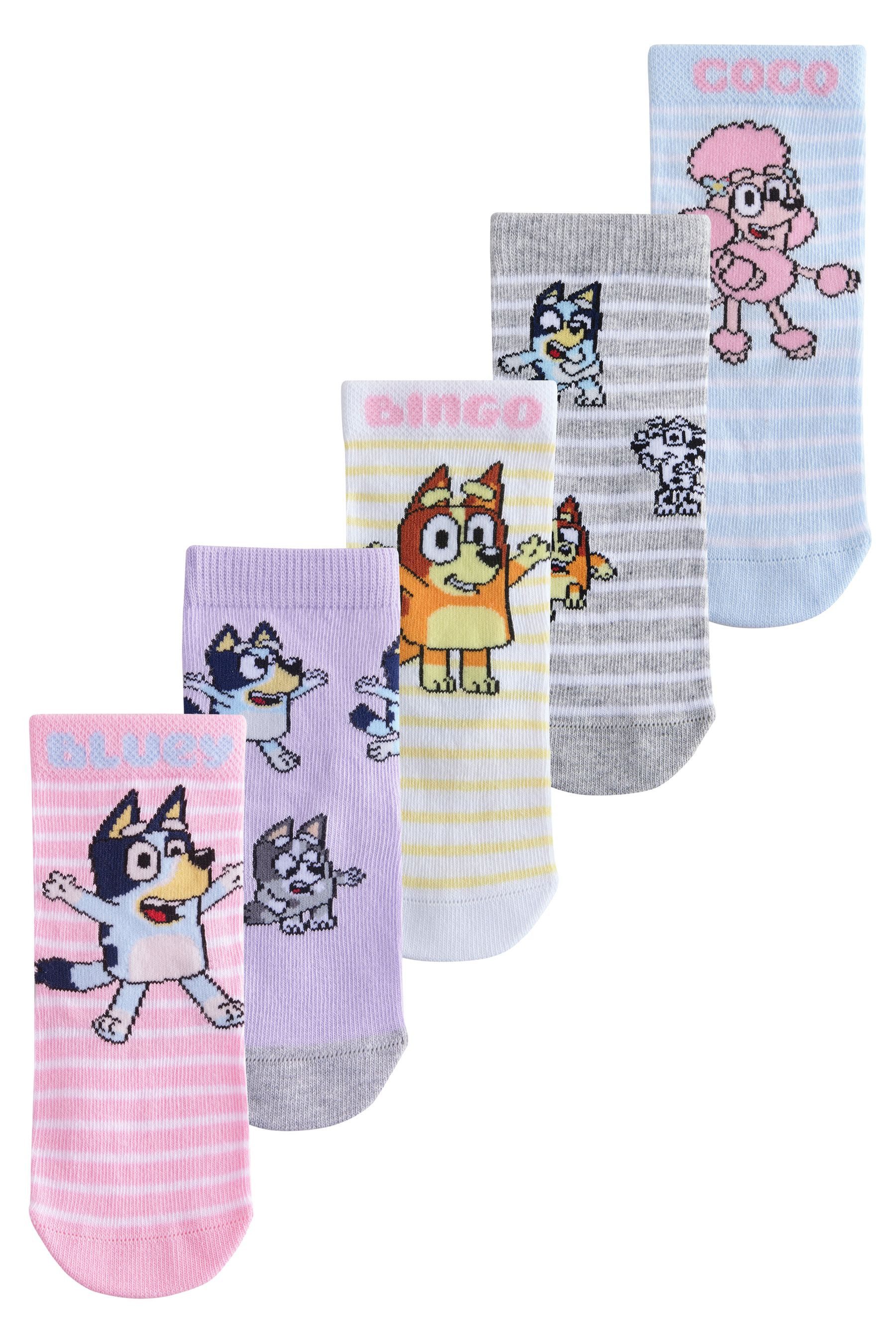 Kurzsocken Rich Bluey Söckchen, 5er-Pack