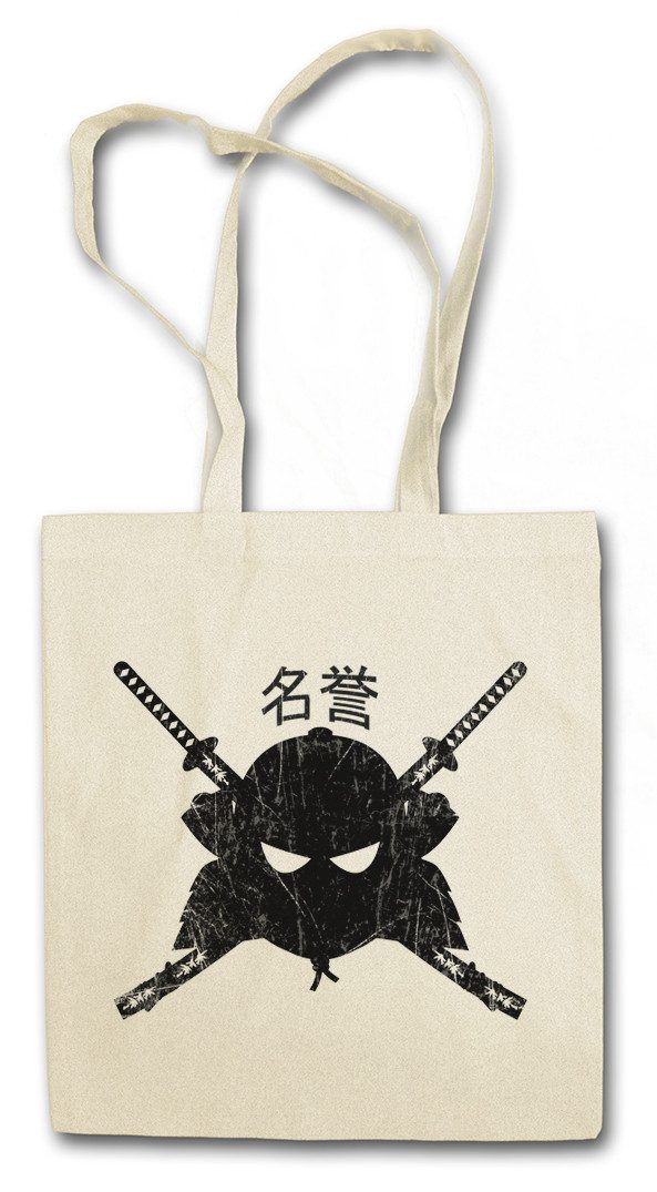 Beuteltasche Samurai Meiyo Stofftasche Ninja Bushido Banzai Krieger Rüstung Helm