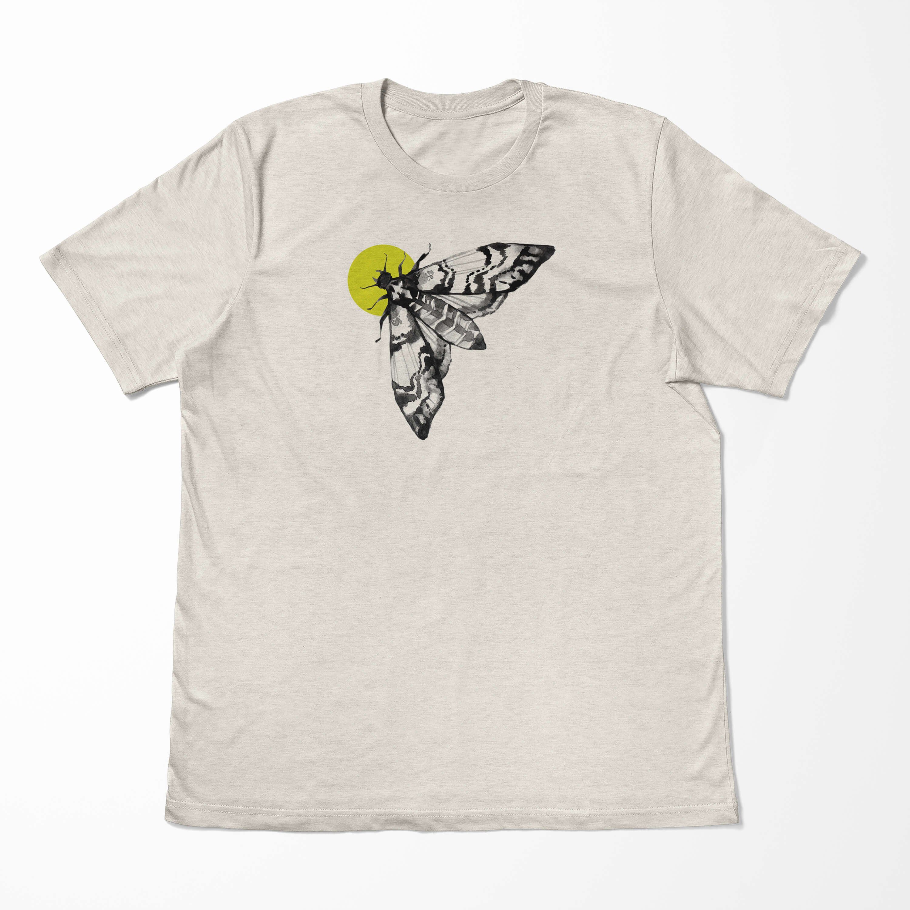 Organic T-Shirt Art Motte Nachhaltig Motiv Shirt Bio-Baumwolle Aquarell (1-tlg) Ökomode Farbe 100% Sinus T-Shirt Herren