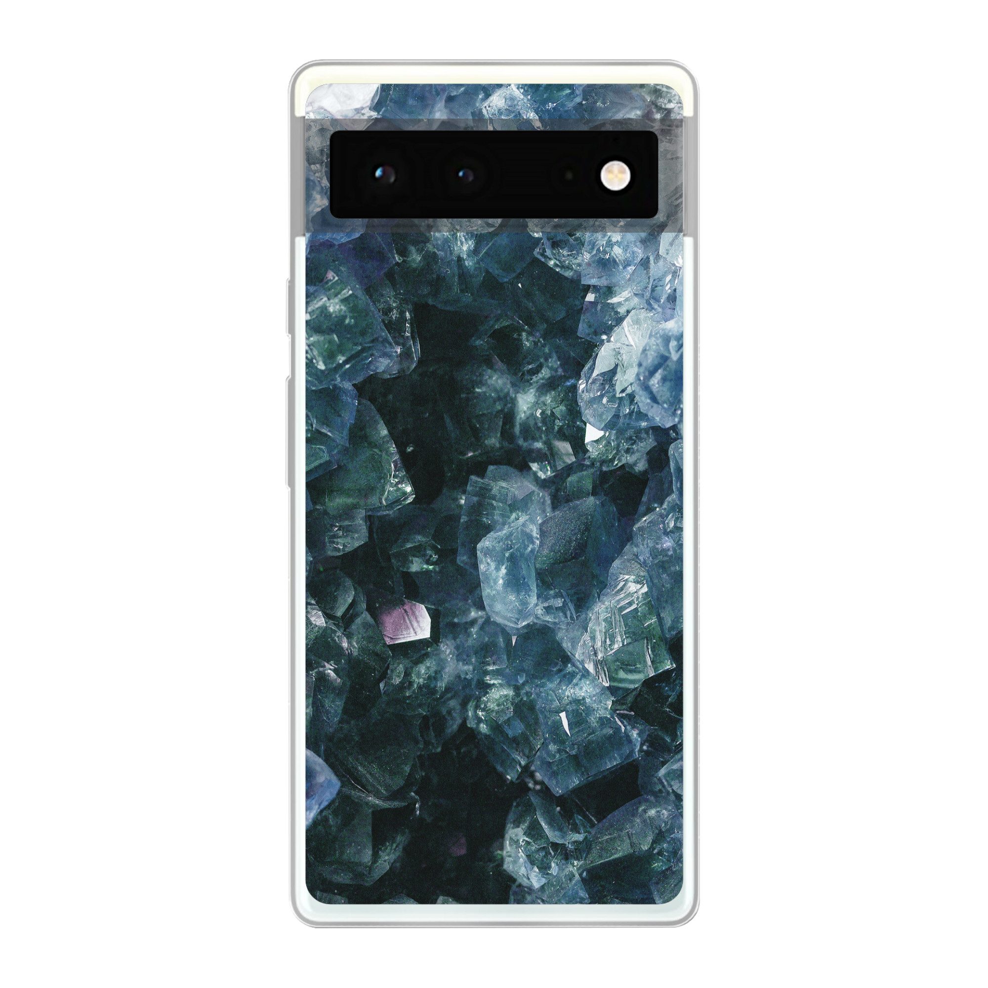 MuchoWow Handyhülle für Google Pixel 6 Edelsteine und Mineralien - Kristall - Naturstein, Handy Case, Silikon, Bumper Case Dünn