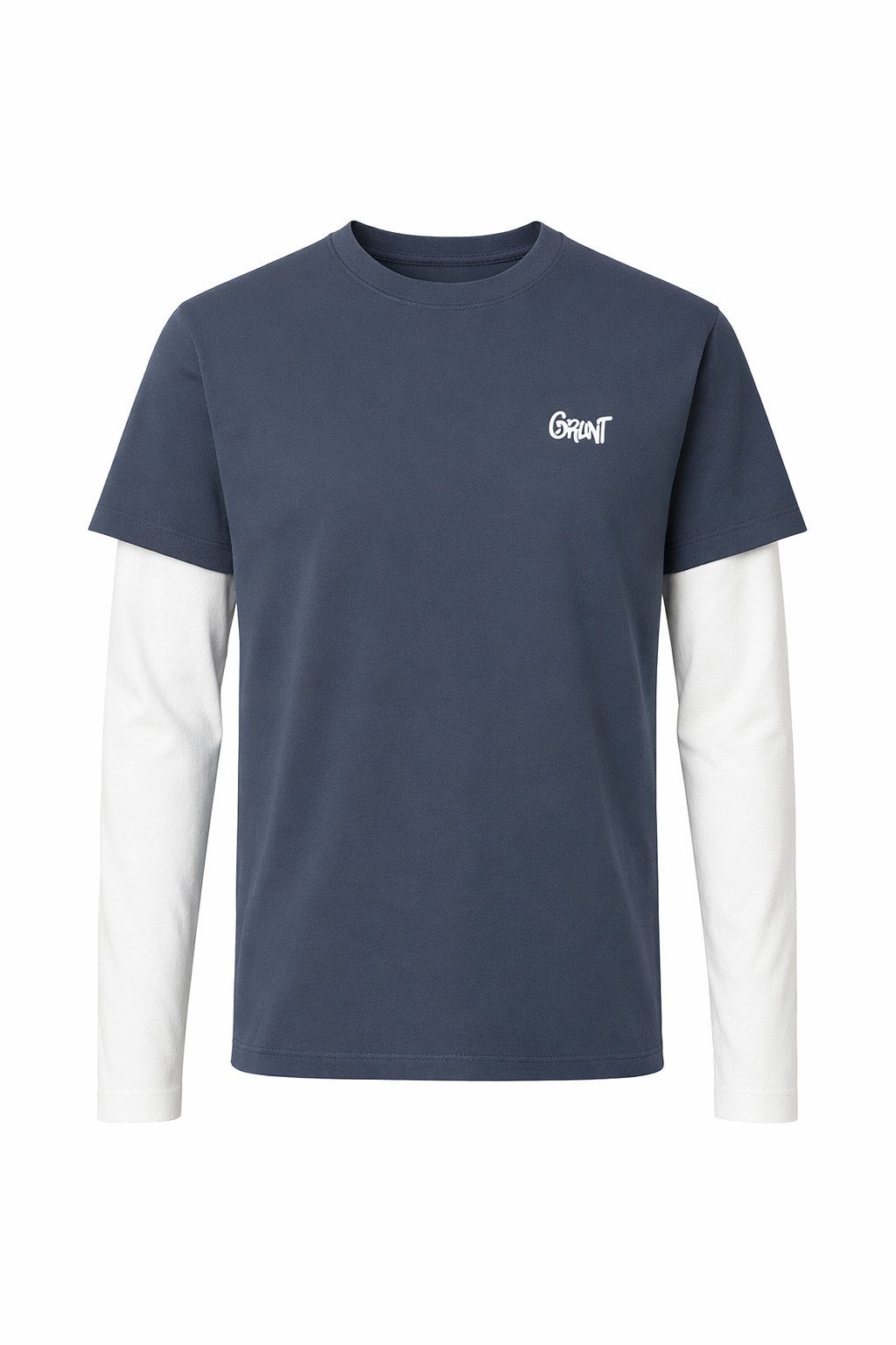 GRUNT Langarmshirt GRANTO LS TEE (2-tlg) Trendiges Jungen-Langarmshirt im angesagten Layer-Look