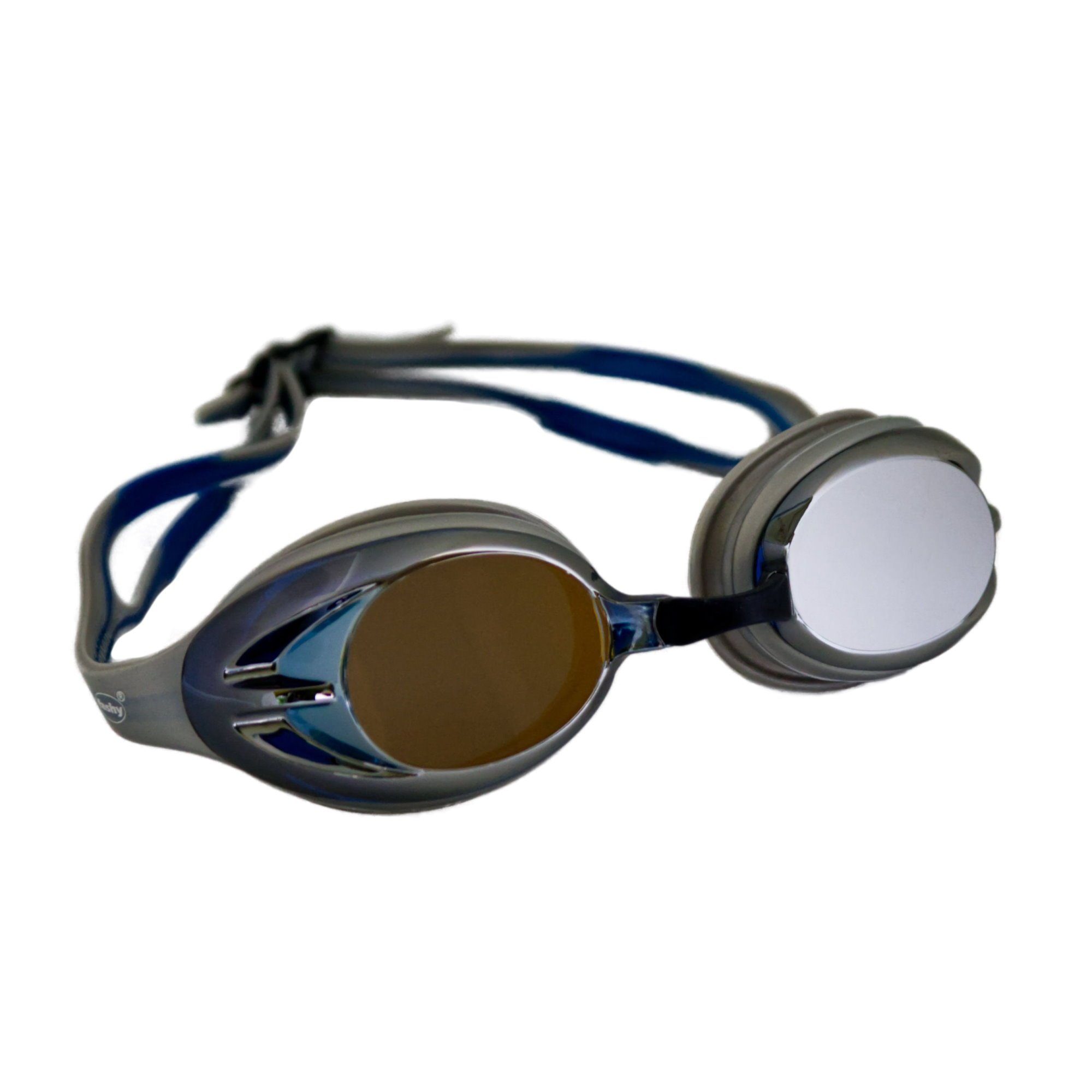 Fashy Schwimmbrille Fashy Schwimmbrille Power Mirror, mit Antibeschlag & UV-Schutz silber