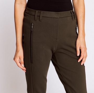 Zhrill Chinos Stoffhose CHIARA Dark Olive (0-tlg) angenehmer Tragekomfort