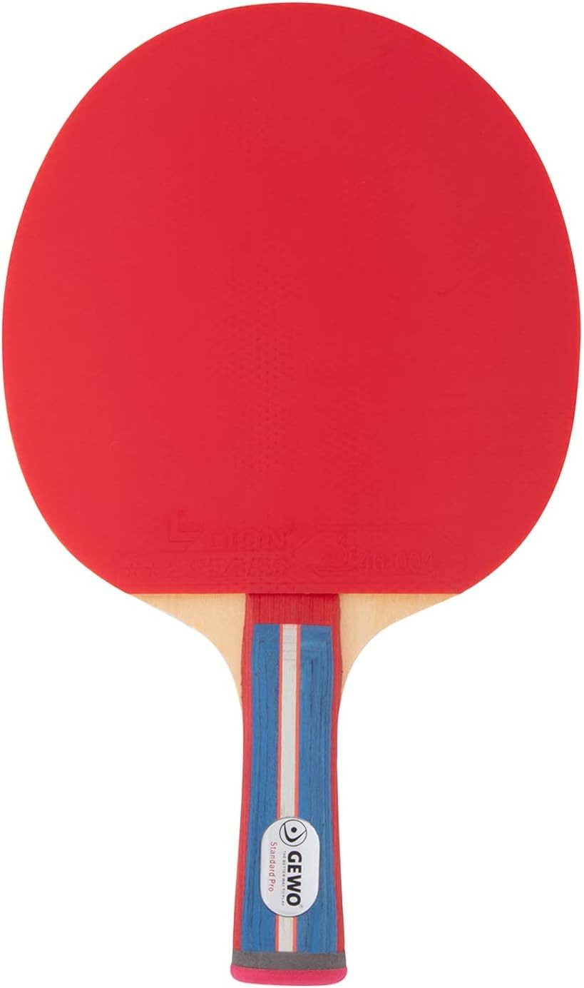 Tischtennisschläger Standard PRO, ITTF Belag 1,8 mm - Tischtennis Schläger - konkav - rot