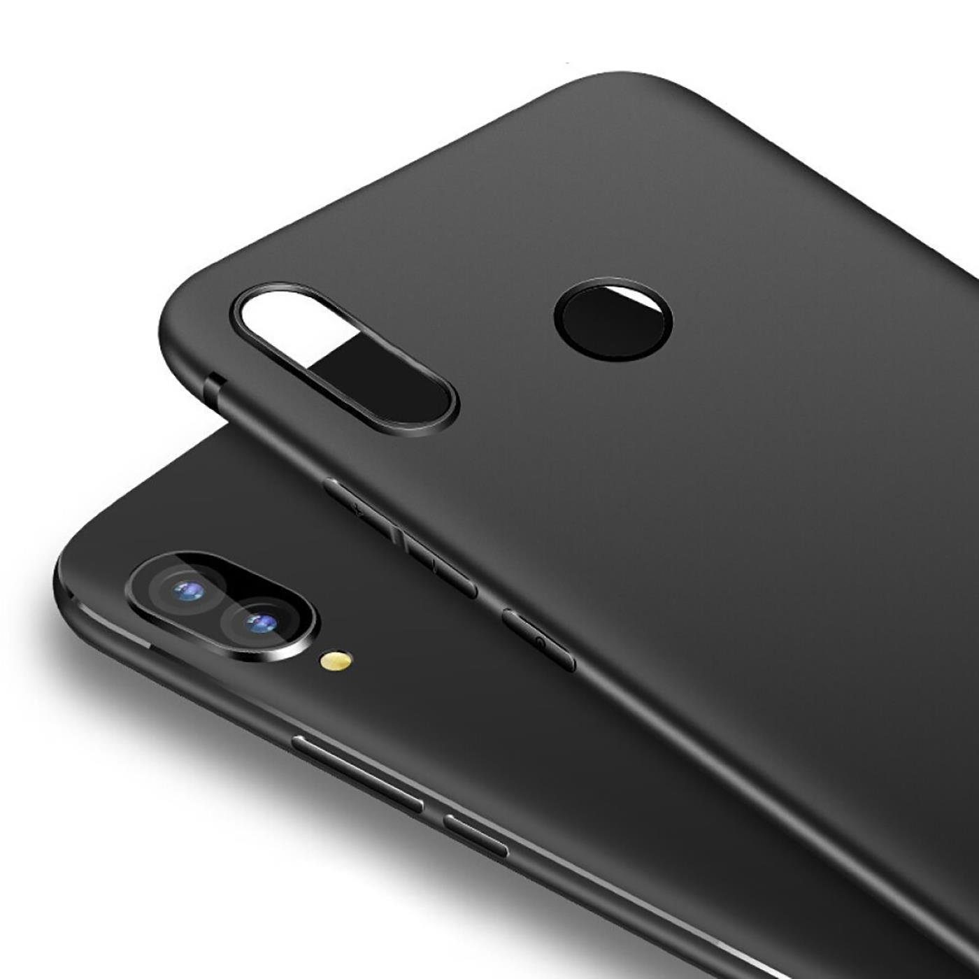 CoolGadget Handyhülle Black Series Handy Hülle für Huawei P20 Lite 5,8 Zoll, Edle Silikon Schlicht Robust Schutzhülle für Huawei P20 Lite Hülle