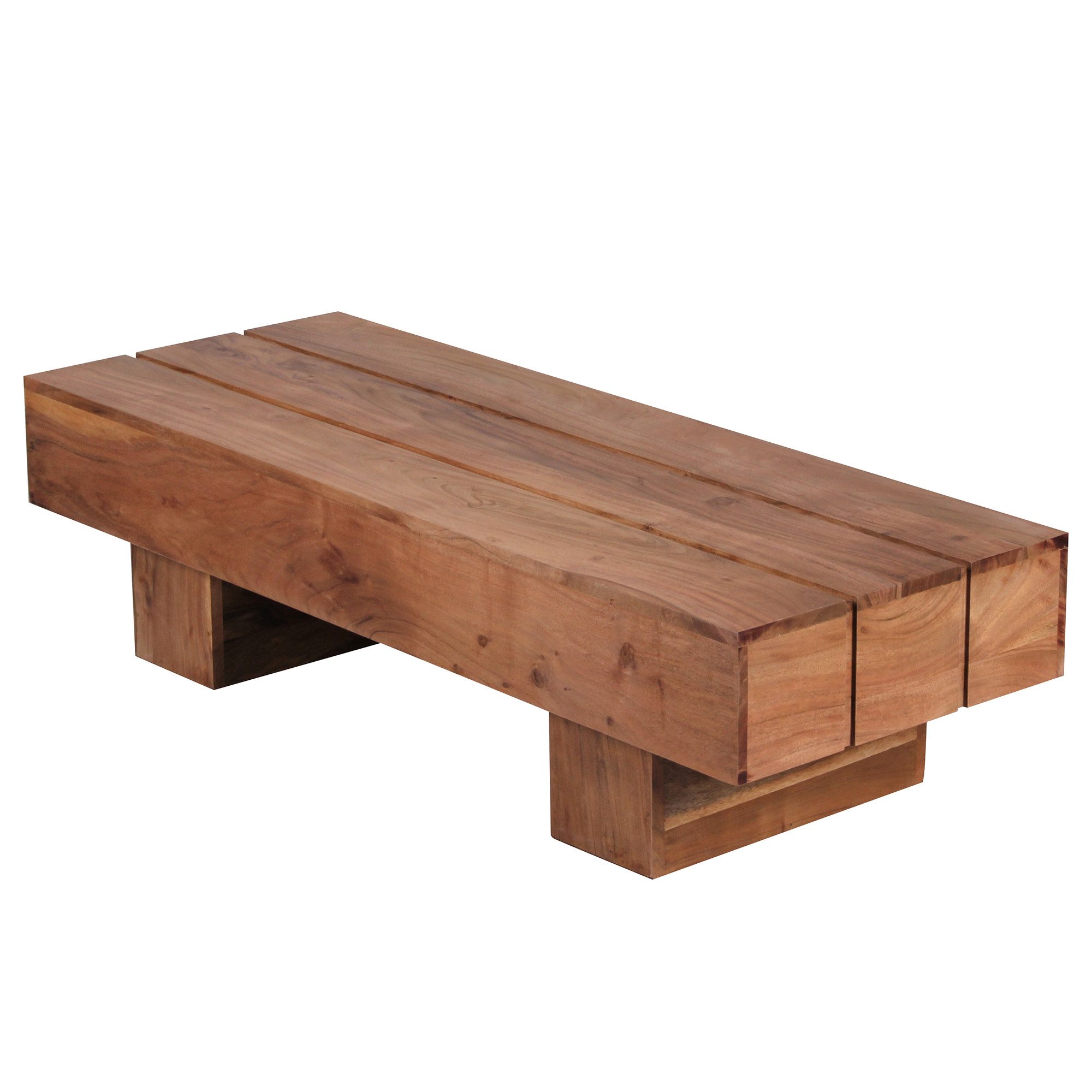 FINEBUY Couchtisch SuVa2387_1 (Akazie Massivholz, 120x45x30 günstig online kaufen