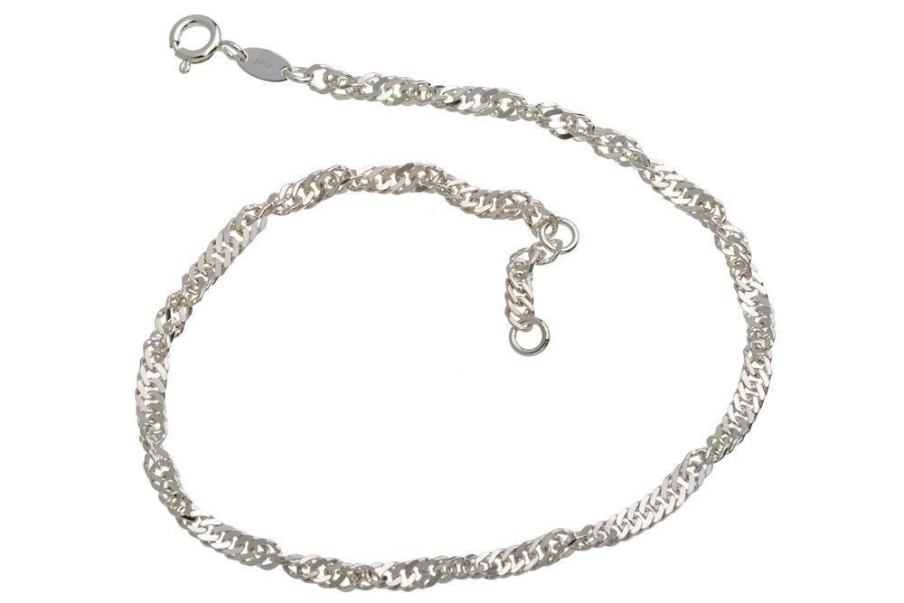 Silberkettenstore Fußkette Fußkette Singapur 3mm - günstig online kaufen