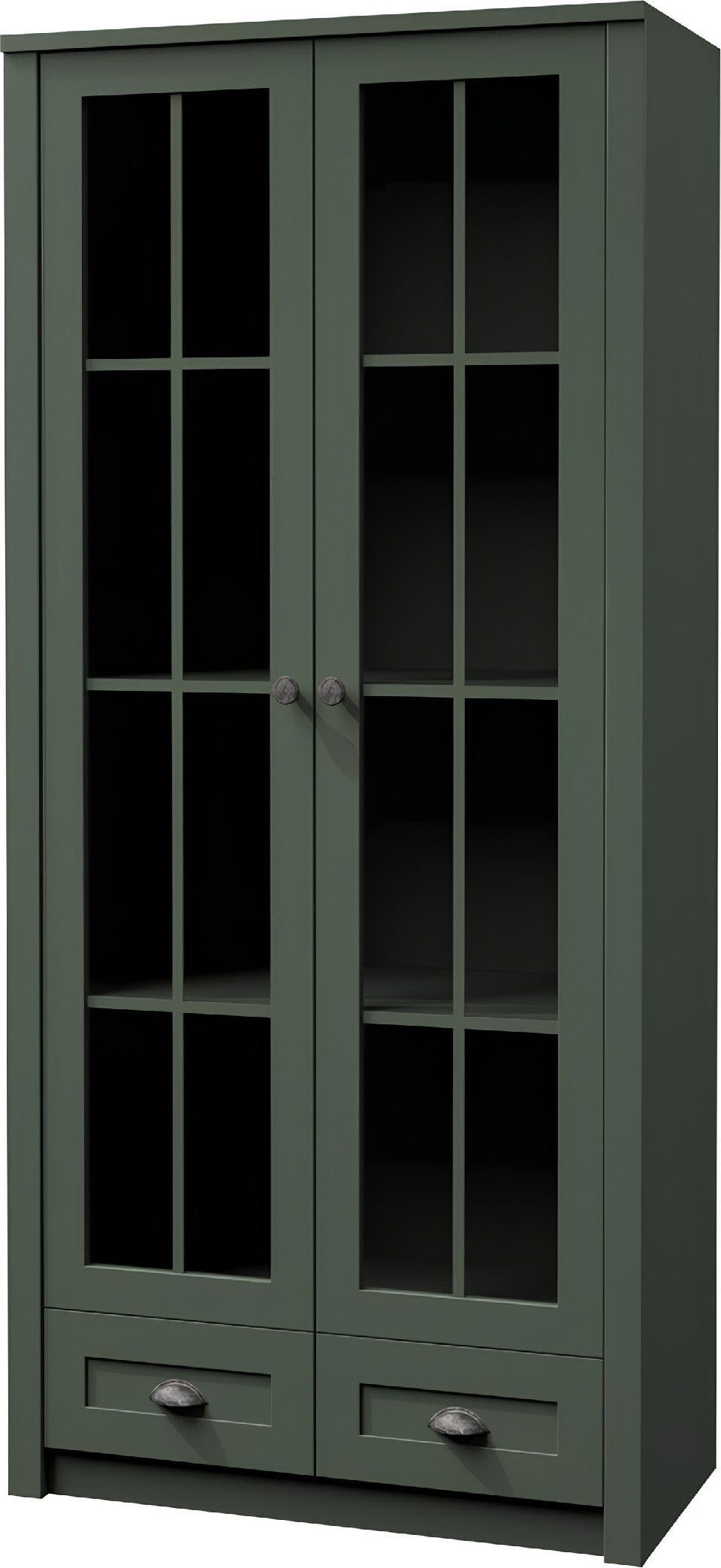 Xlmoebel Vitrine Handgefertigter Holzschrank im Landhausstil mit Vitrinenfront (1-St., Vitrine) Hergestellt in Europa