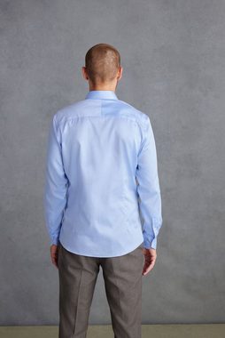 Next Langarmhemd Signature Hemd mit Sportmanschette - Slim Fit (1-tlg)