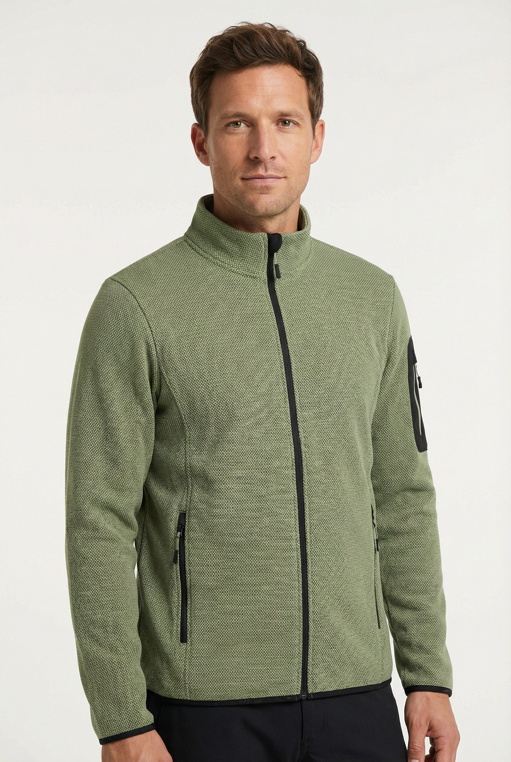 icepeak Fleecejacke BREDSTEDT mit Stehkragen, schnell trocknend, normale Länge