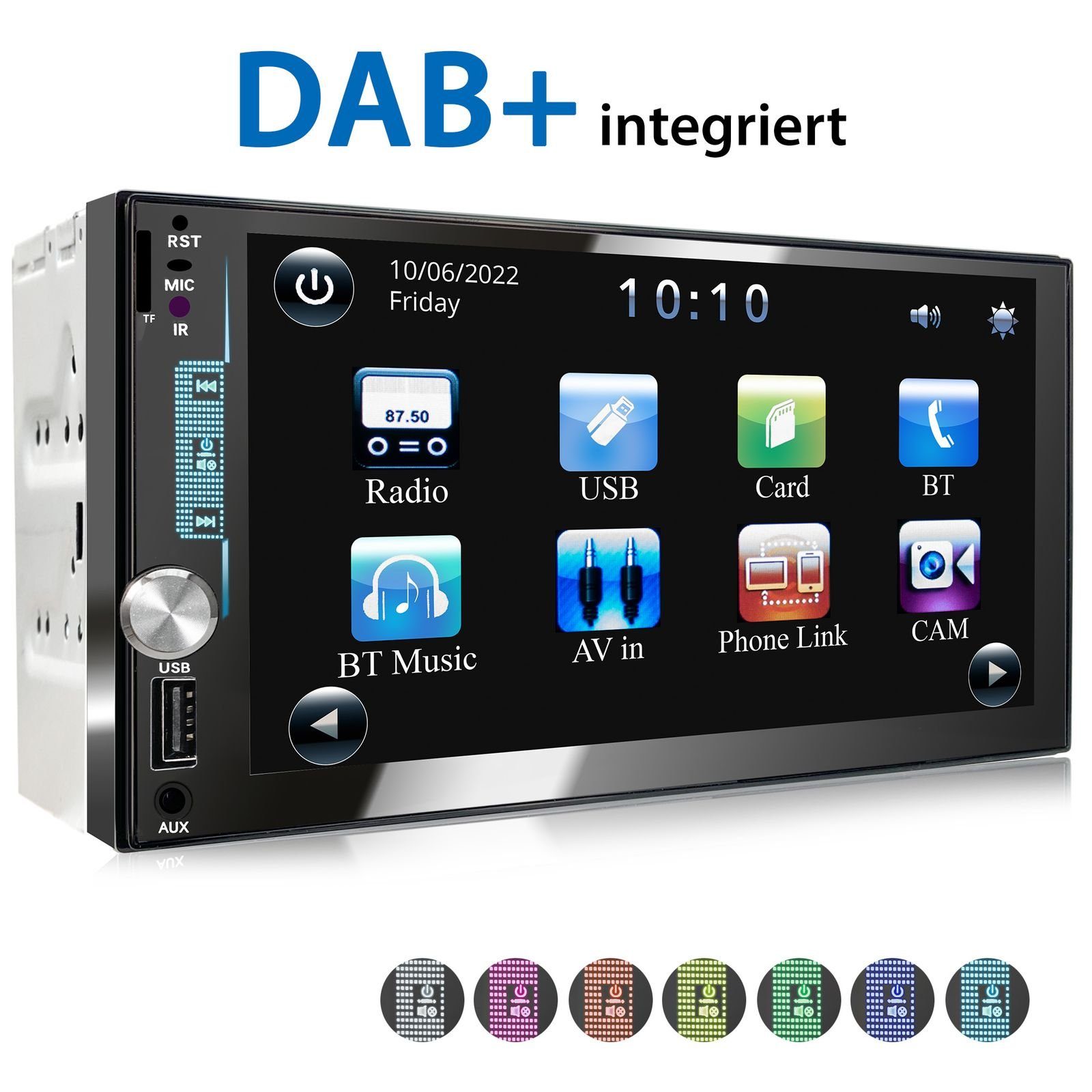 DOPWii 5 Zoll Touchscreen Bildschirm Bluetooth, USB, SD, 1 DIN Autoradio