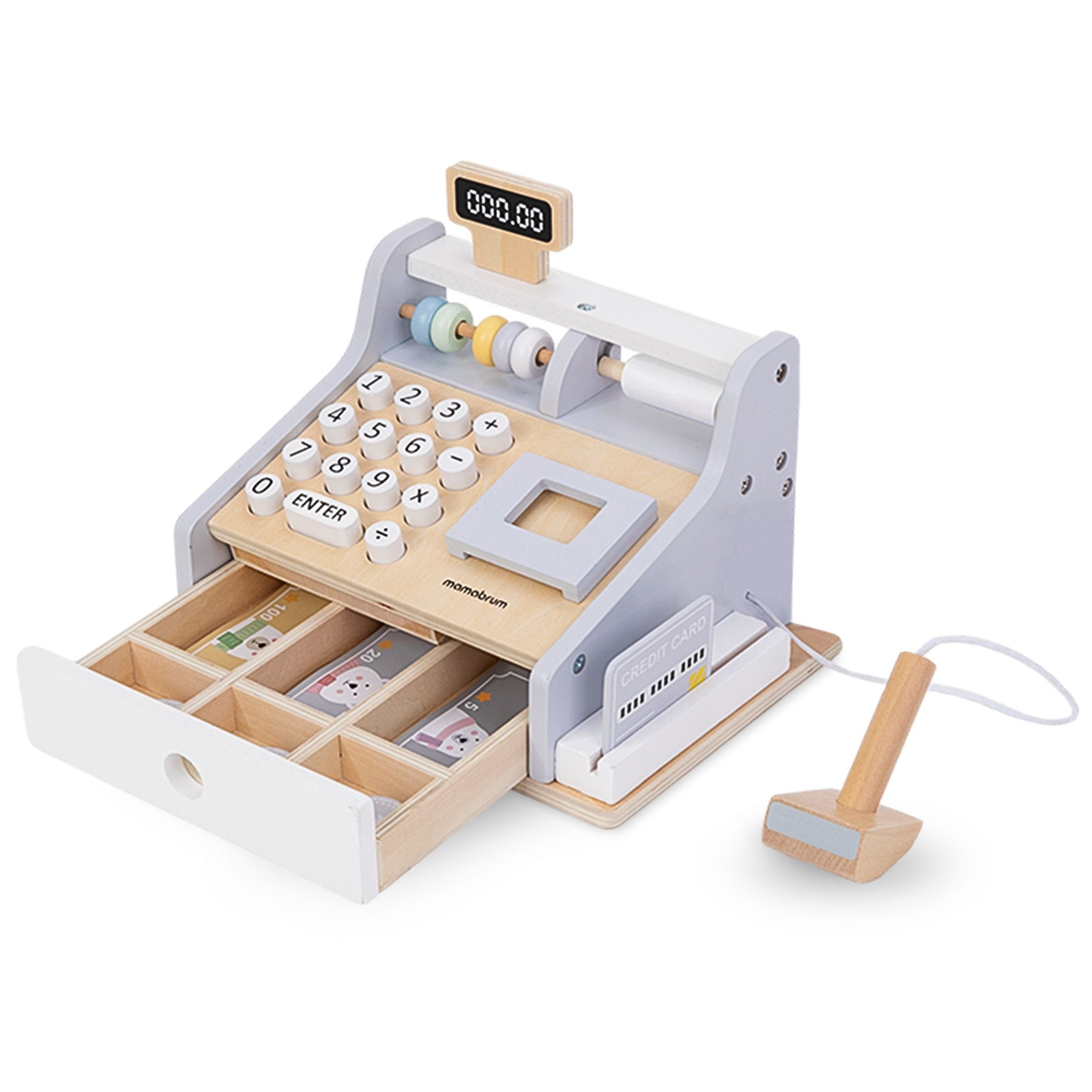 Mamabrum Spielkasse Holz-Kassenset - Lernspielzeug aus mit Spielgeld günstig online kaufen