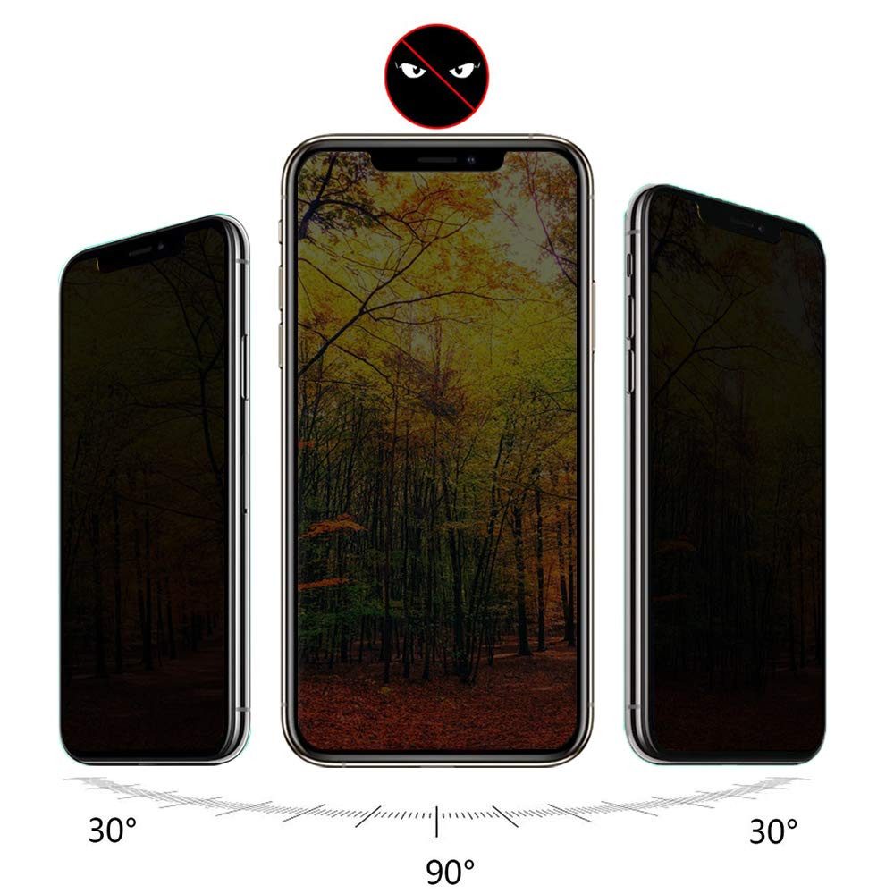 Arrivly Schutzfolie 2 Pack Anti-Spähen Displayschutzglas für iPhone 13 Pro, Anti-Spähen Blickschutzfolie Sichtschutzfolie Kompatibel mit Hülle