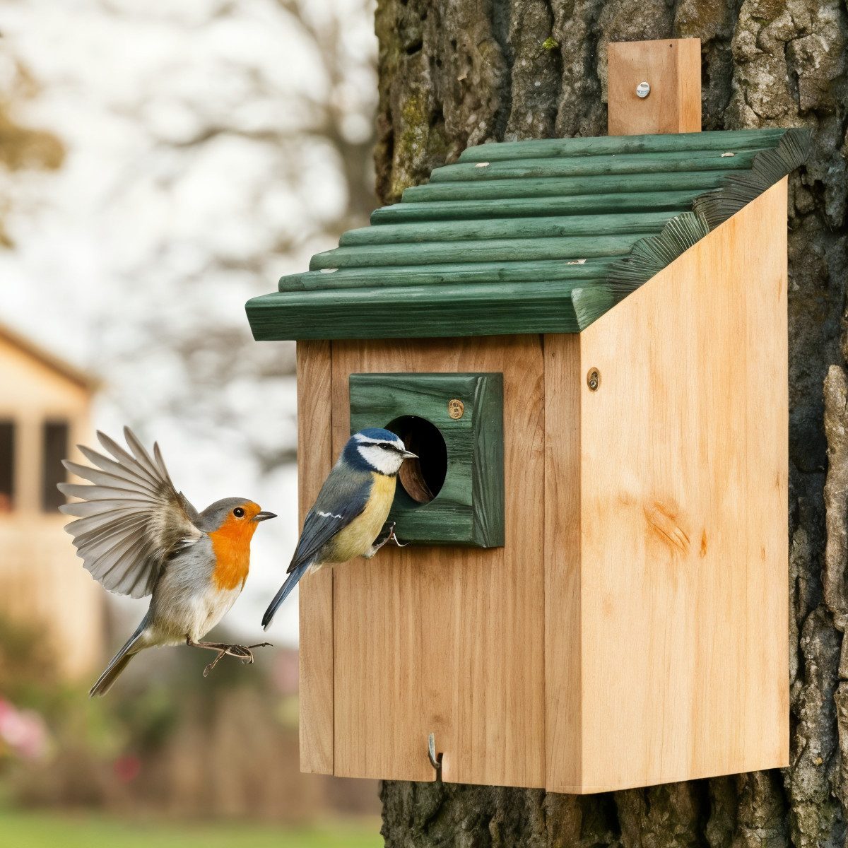 Zooprinz Nistkasten Vogelhaus für Wildvögel Wetterfest Vollholz Vogelhäussc günstig online kaufen