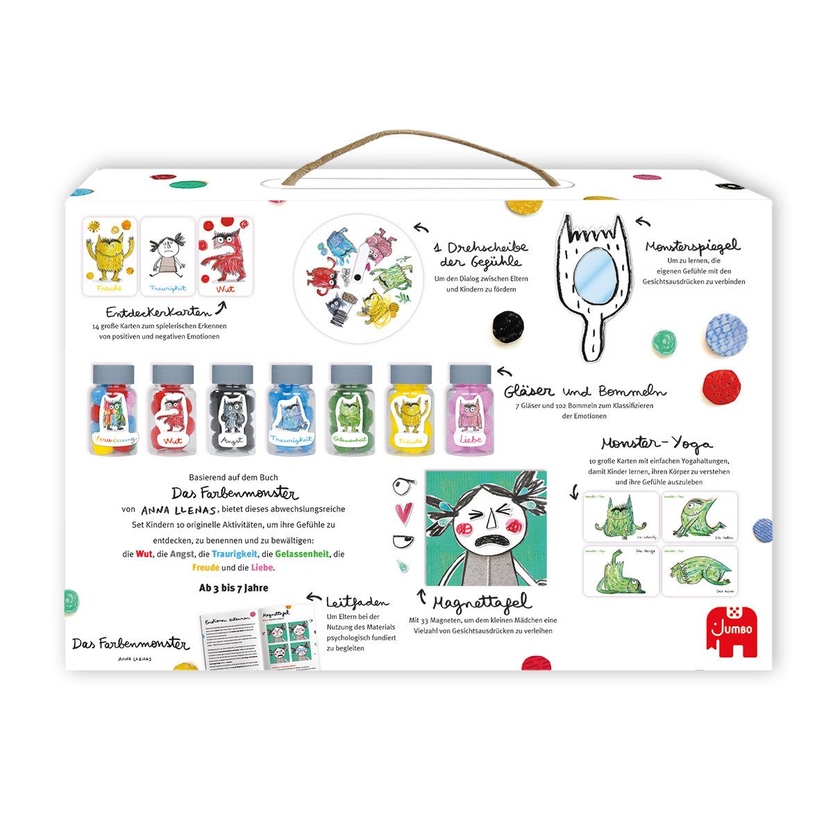 Jumbo Spiele Spiel Ich entdecke die Emotionen - Das Farbenmonster, Jumbo Spiele 1110101623 Ich entdecke die Emotionen