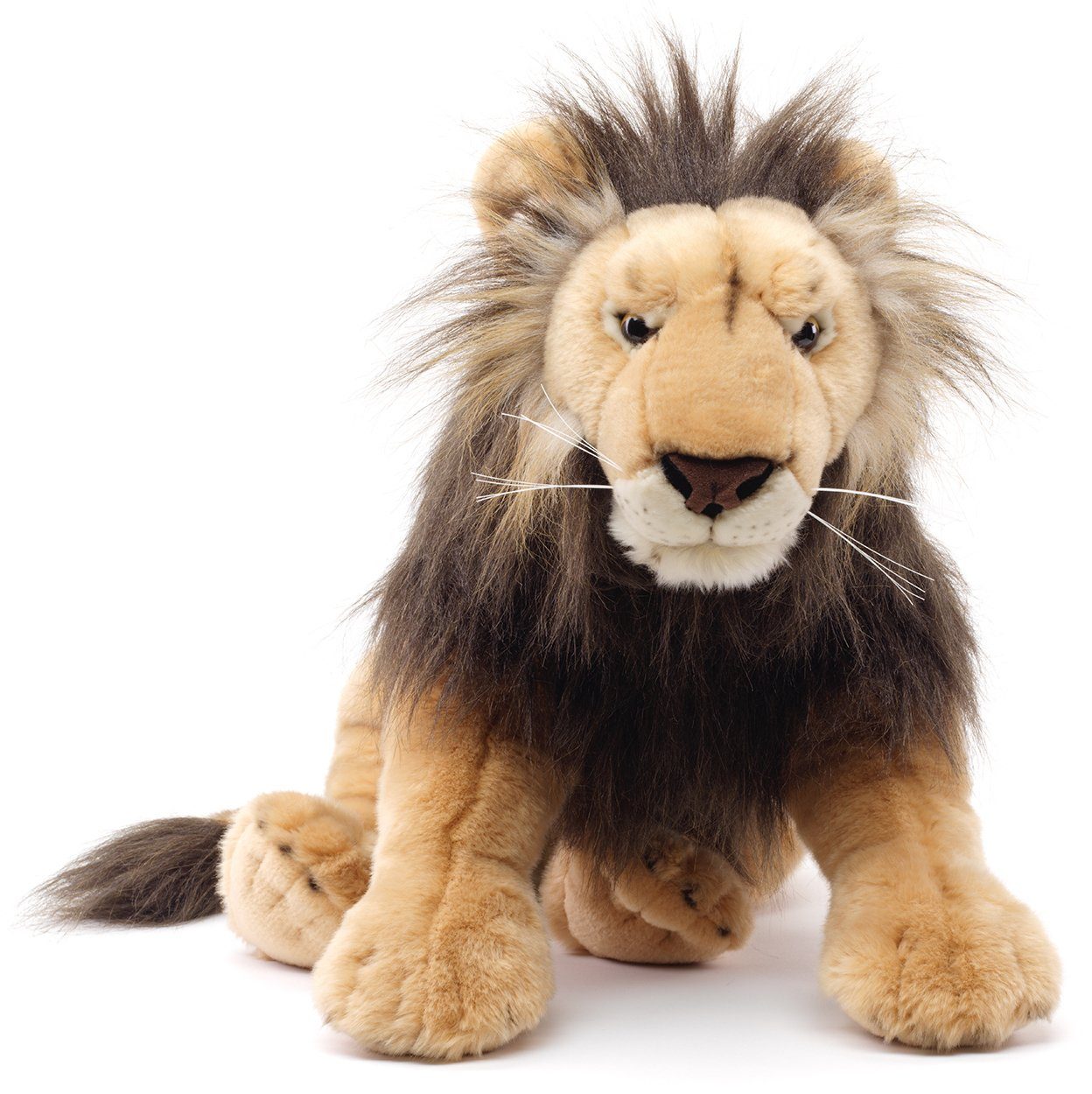 Uni-Toys Kuscheltier Löwe, liegend - 70 cm (Длина) - Plüsch-Wildtier - Plüschtier, zu 100 % recyceltes Füllmaterial