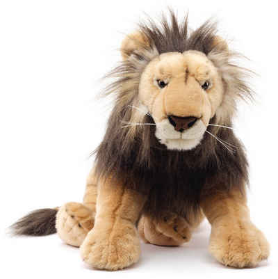 Uni-Toys Kuscheltier Löwe, liegend - 70 cm (Länge) - Plüsch-Wildtier - Plüschtier, zu 100 % recyceltes Füllmaterial