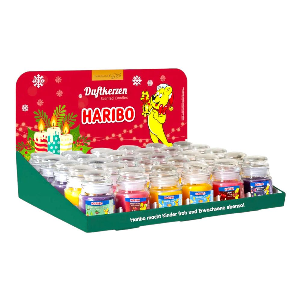 HARIBO Duftkerze Haribo All Year Duftkerze Winter 30x85g Thekendisplay 5 sorten