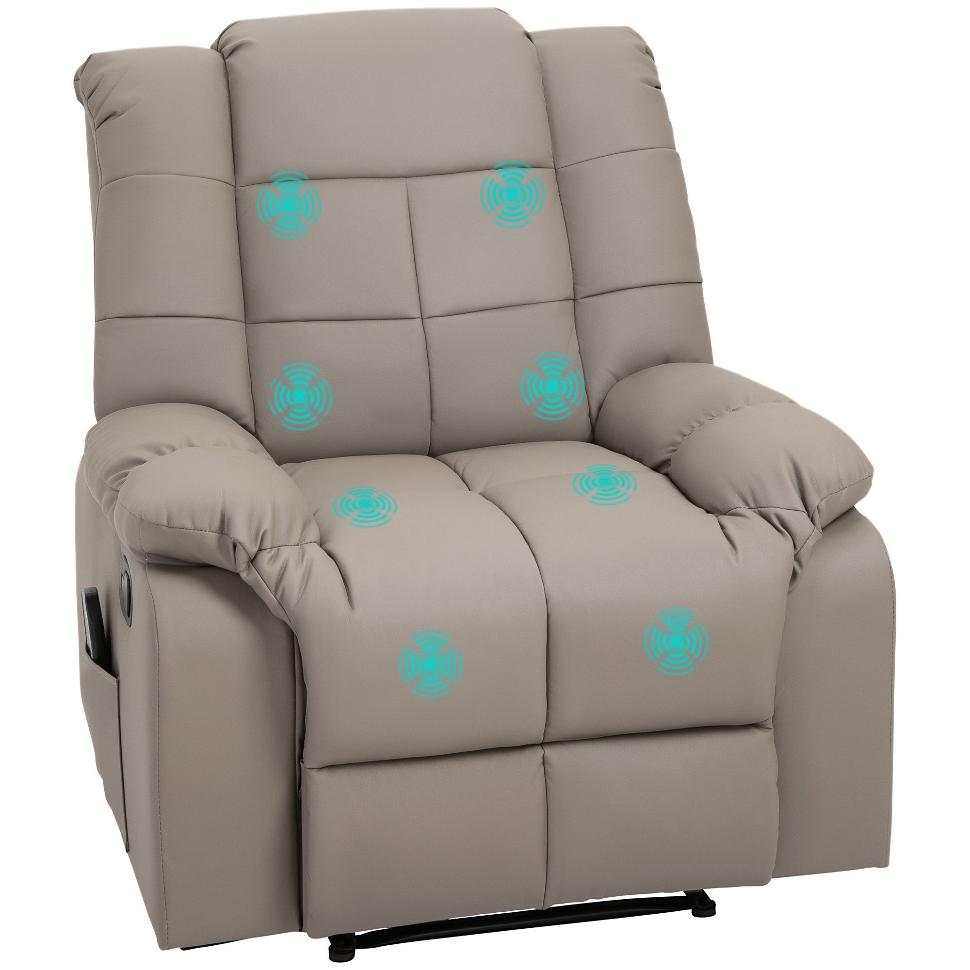 HOMCOM Massagesessel mit 8 Vibrationspunkten, aus günstig online kaufen