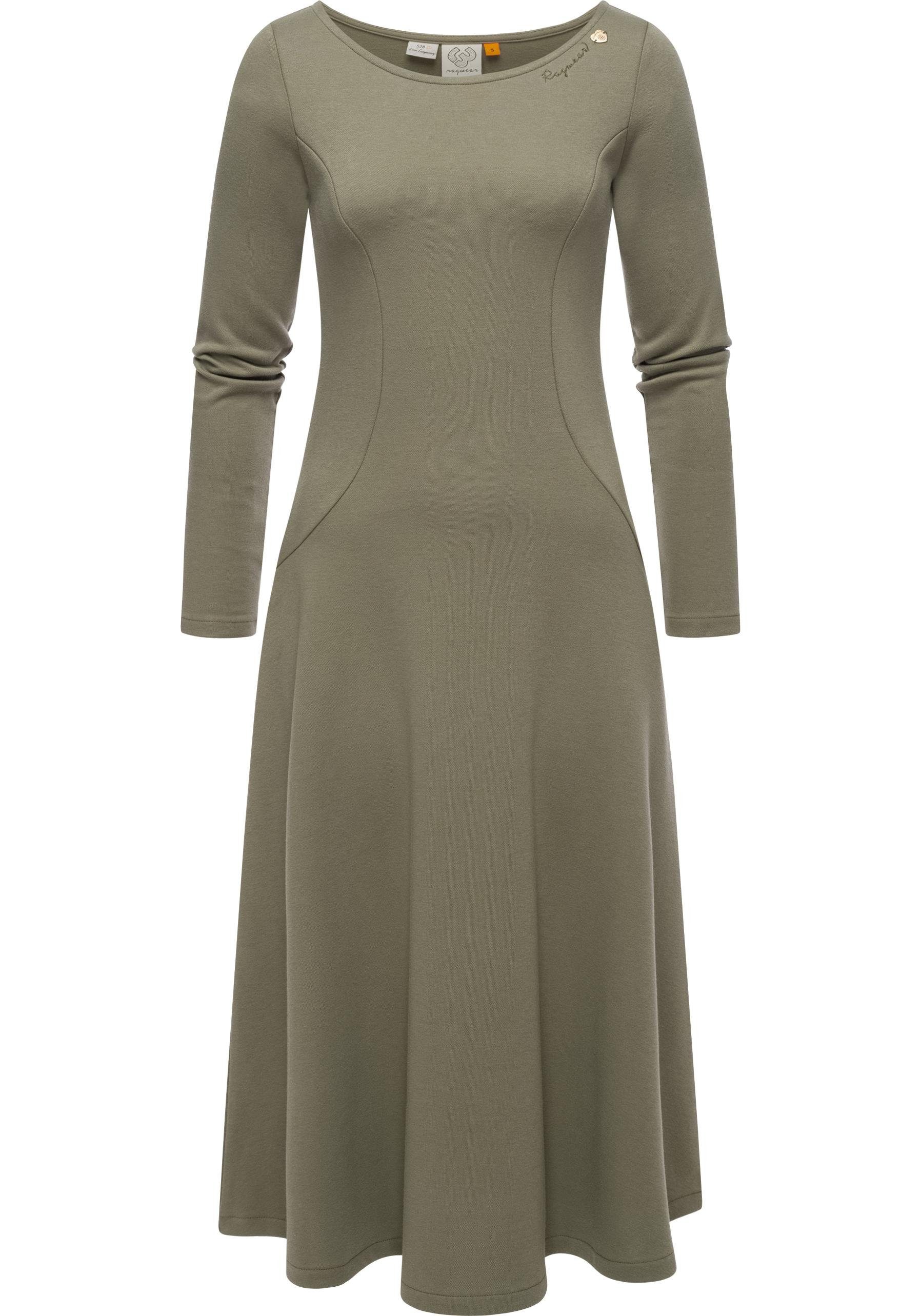 Ragwear A-Linien-Kleid Appero Long Stylisches Langarm-Kleid für den Winter