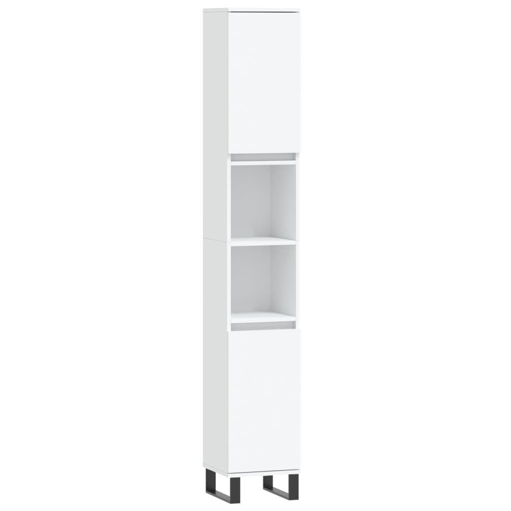 vidaXL Hochschrank Badschrank Weiß 30x30x190 cm Holzwerkstoff (1-St) günstig online kaufen