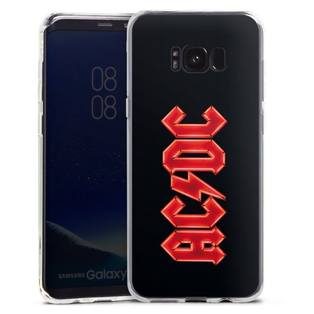 DeinDesign Handyhülle ACDC Logo Offizielles Lizenzprodukt ACDC Logo Large, Samsung Galaxy S8 Plus Silikon Hülle Bumper Case Handy Schutzhülle