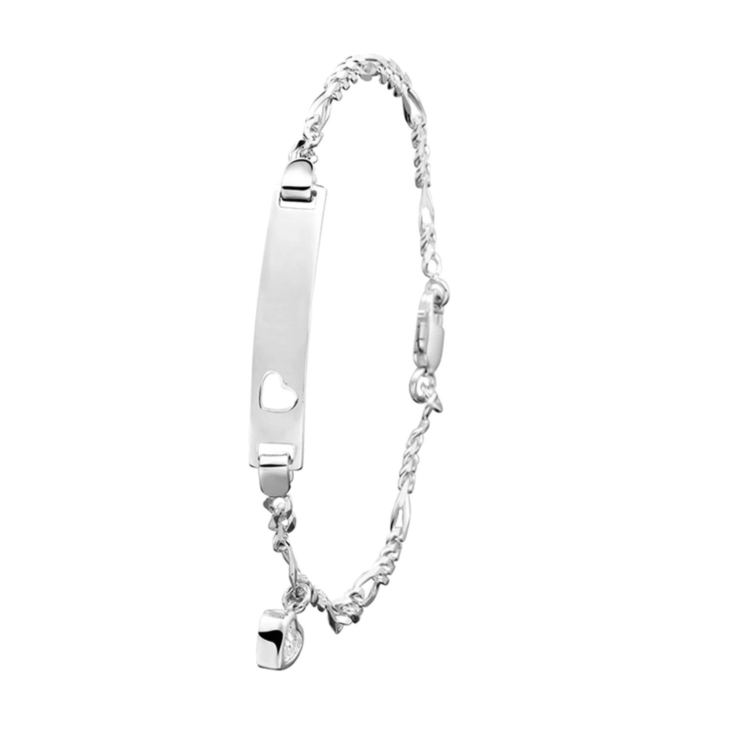 LUCARDI Armband mit Gravur Armband - 925 Silber - Silber - Zirkonia - Damen