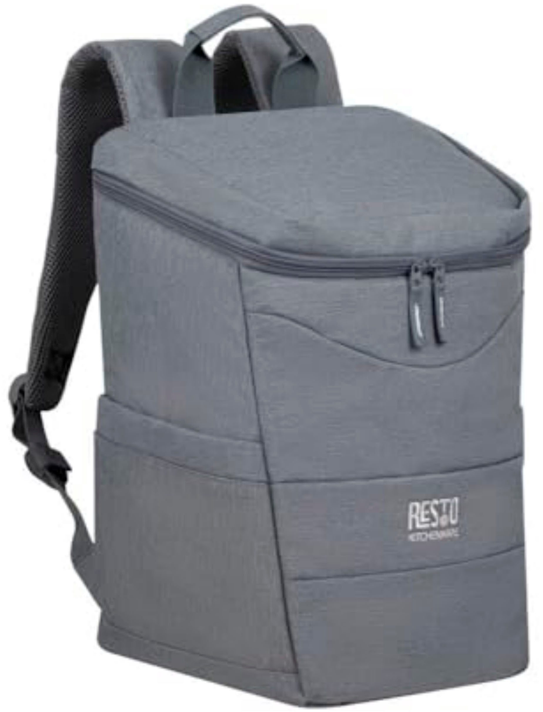 RESTO Kitchenware Kühltasche Felis Kühlrucksack isoliert, Picknicktasche Lunchtasche Thermorucksack, 20 l, Hellgrau, leicht und wasserdicht