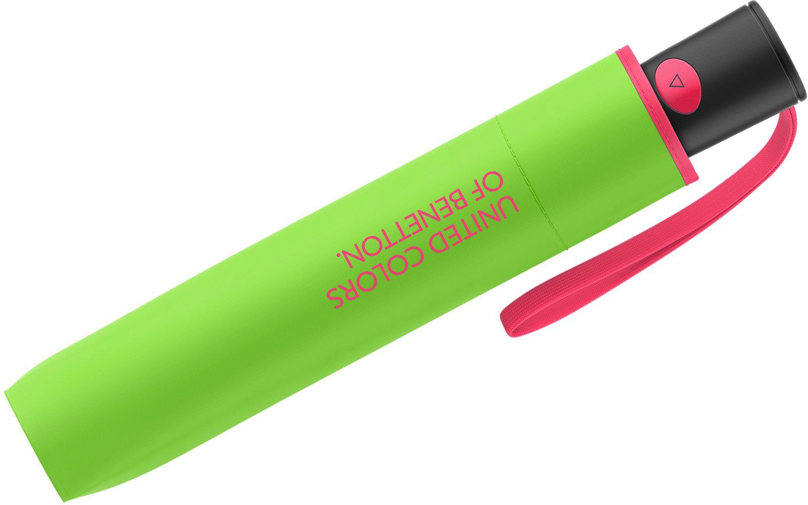 grün-pink 2023 - leuchtende Taschenregenschirm Saum mit Benetton Mini HW Automatik Modefarben kontrastreichem flash, green United Colors of