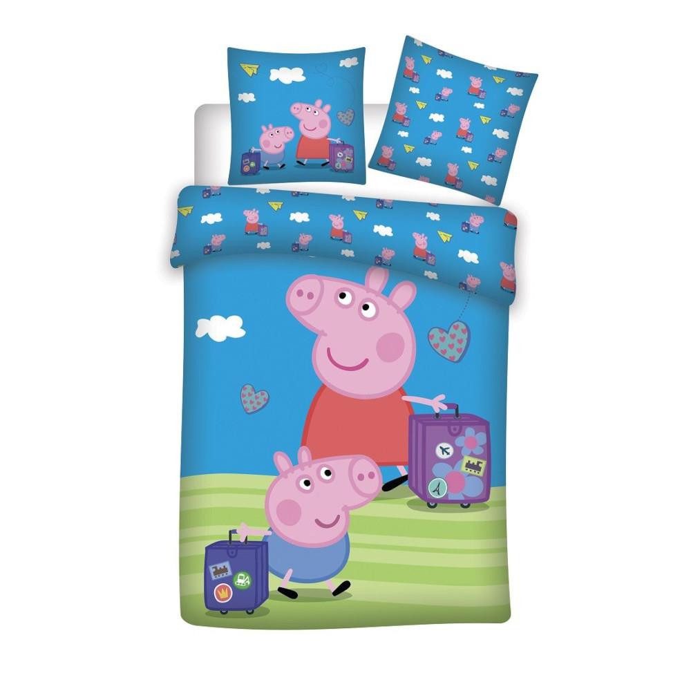 AY!Max Babybettwäsche Peppa Pig Babybettwäsche "Peppa auf Reisen" 100x135 40x60cm