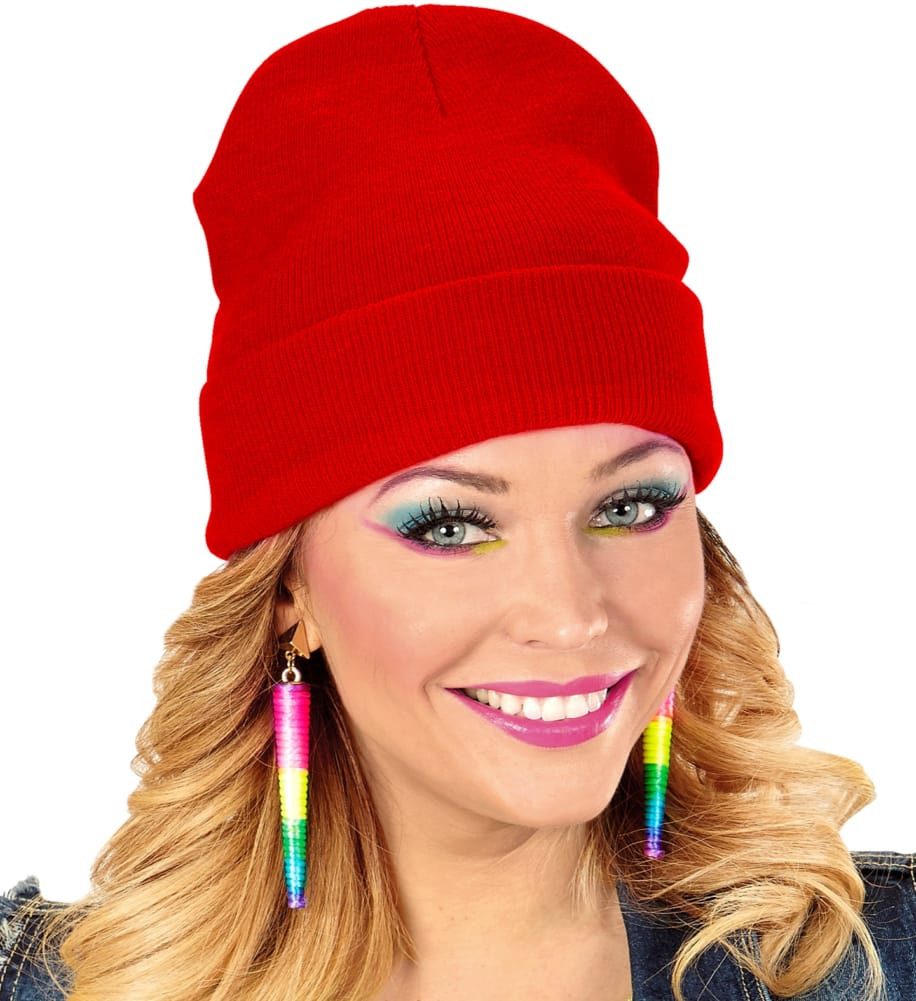 Widmann S.r.l. Kostüm Beanie neon rot günstig online kaufen