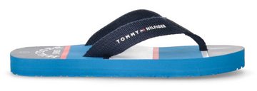Tommy Hilfiger STRIPES Zehentrenner, Sommerschuh, Schlappen, Badeschuh, Poolslides mit Logoaufdruck