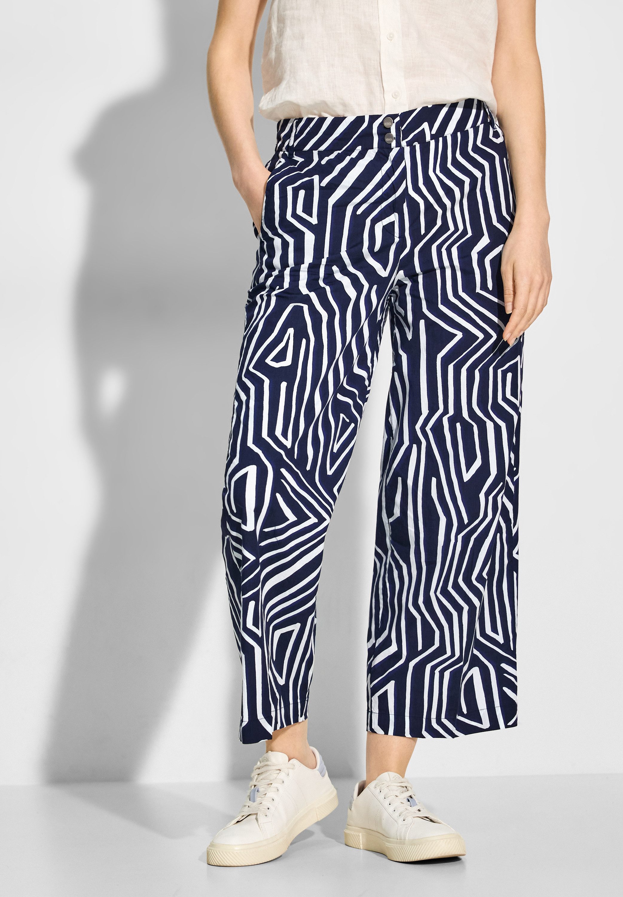 CECIL Stoffhose High Waist