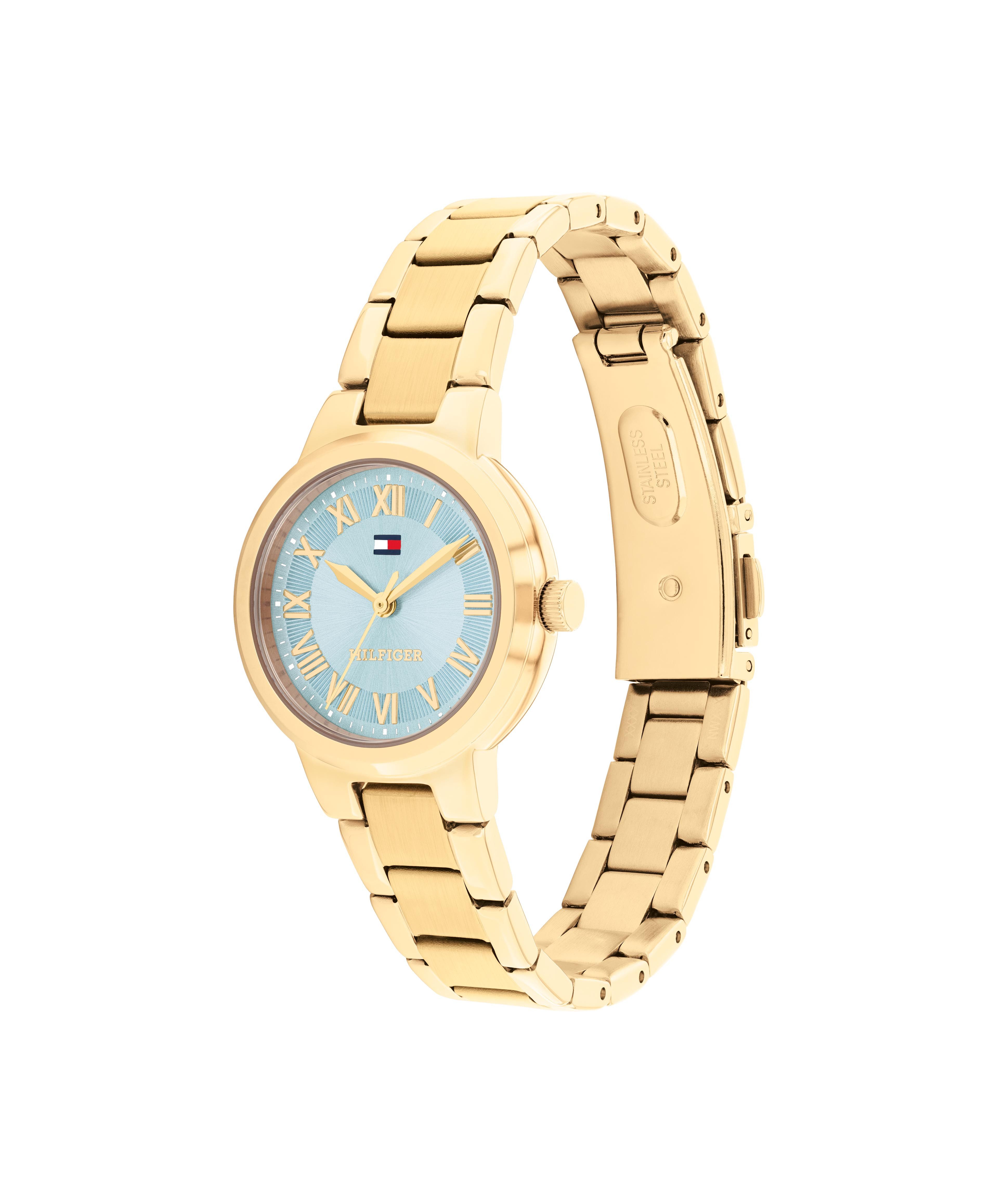 Tommy Hilfiger Quarzuhr Becca 1782904, Armbanduhr, Damenuhr, Edelstahlarmband, analog