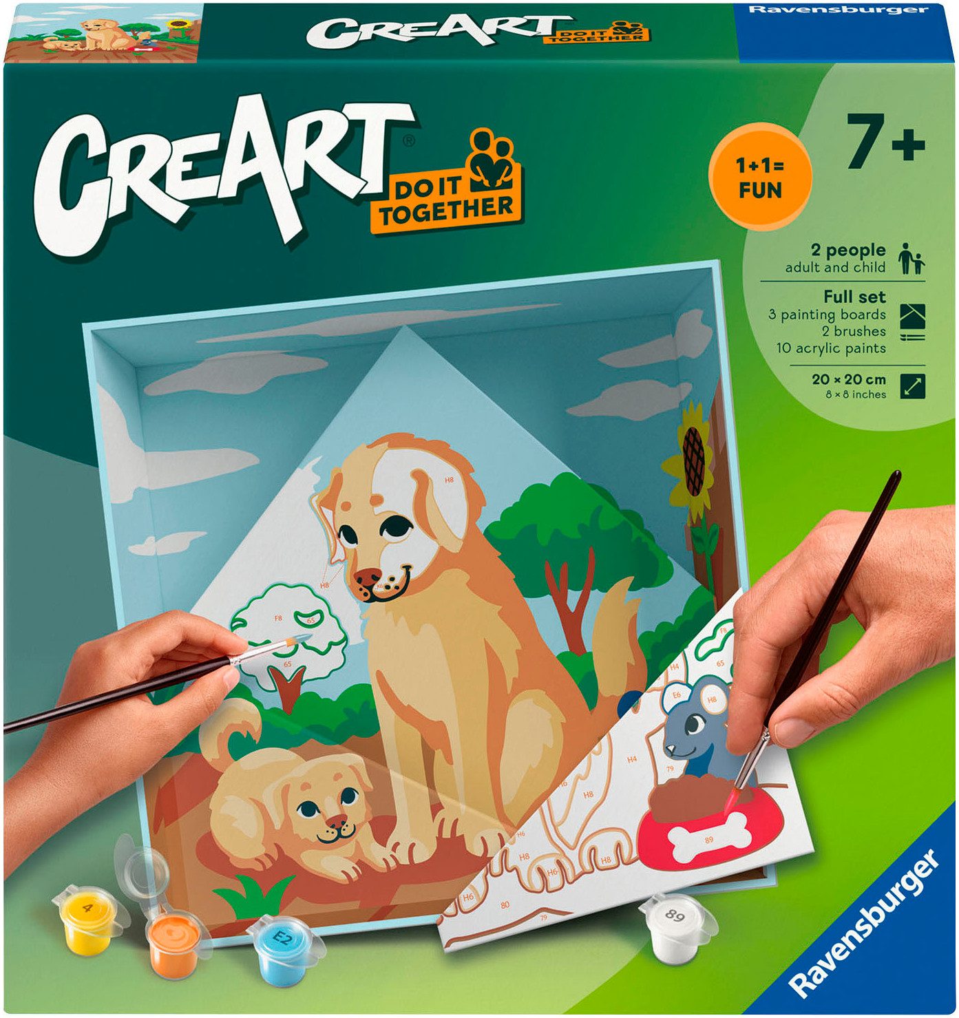 Ravensburger Malen nach Zahlen CreArt, Do it together, Hunde, Made in Europe