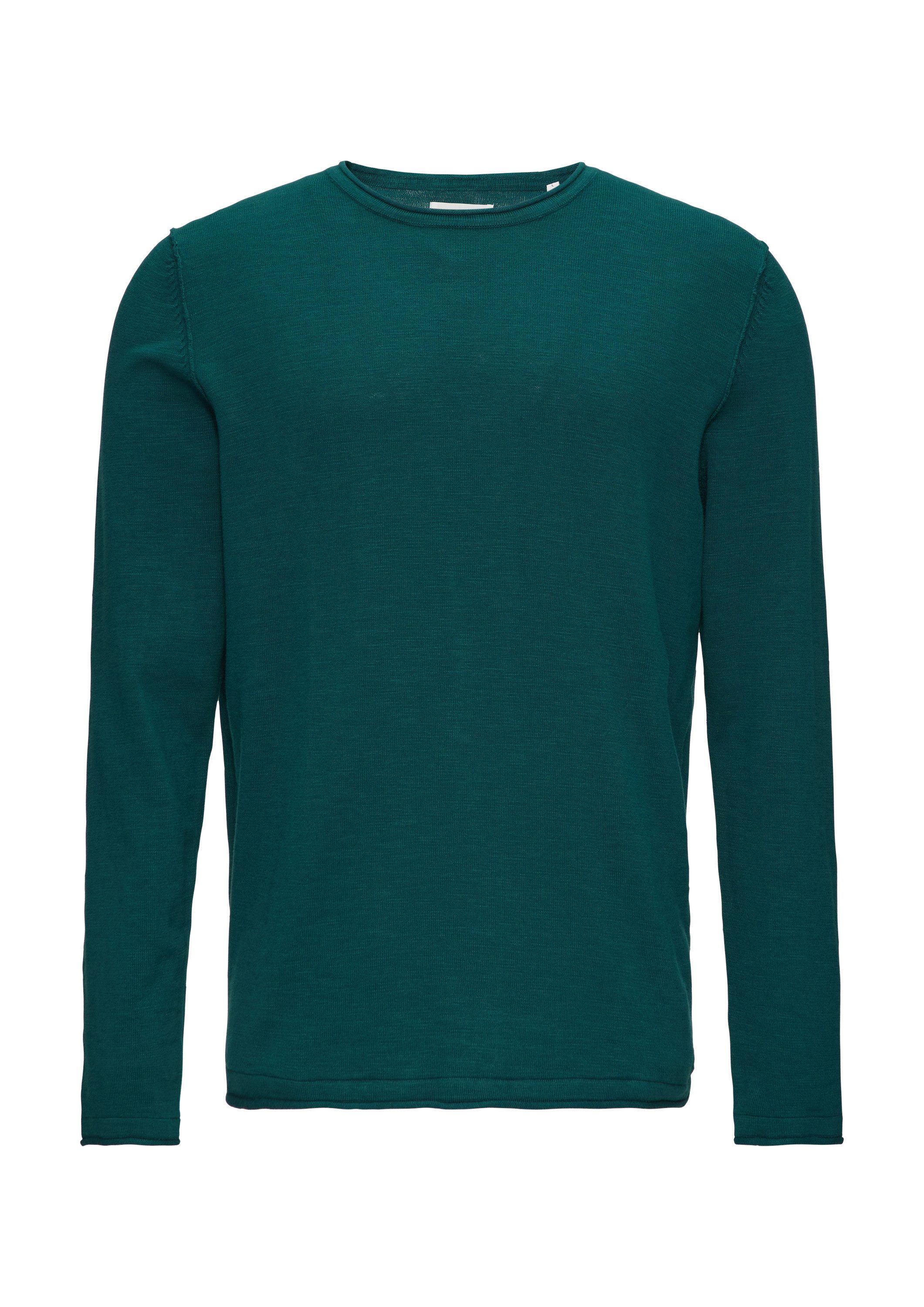 s.Oliver Longpullover Strickpullover Strickpullover mit Flammgarnstruktur günstig online kaufen