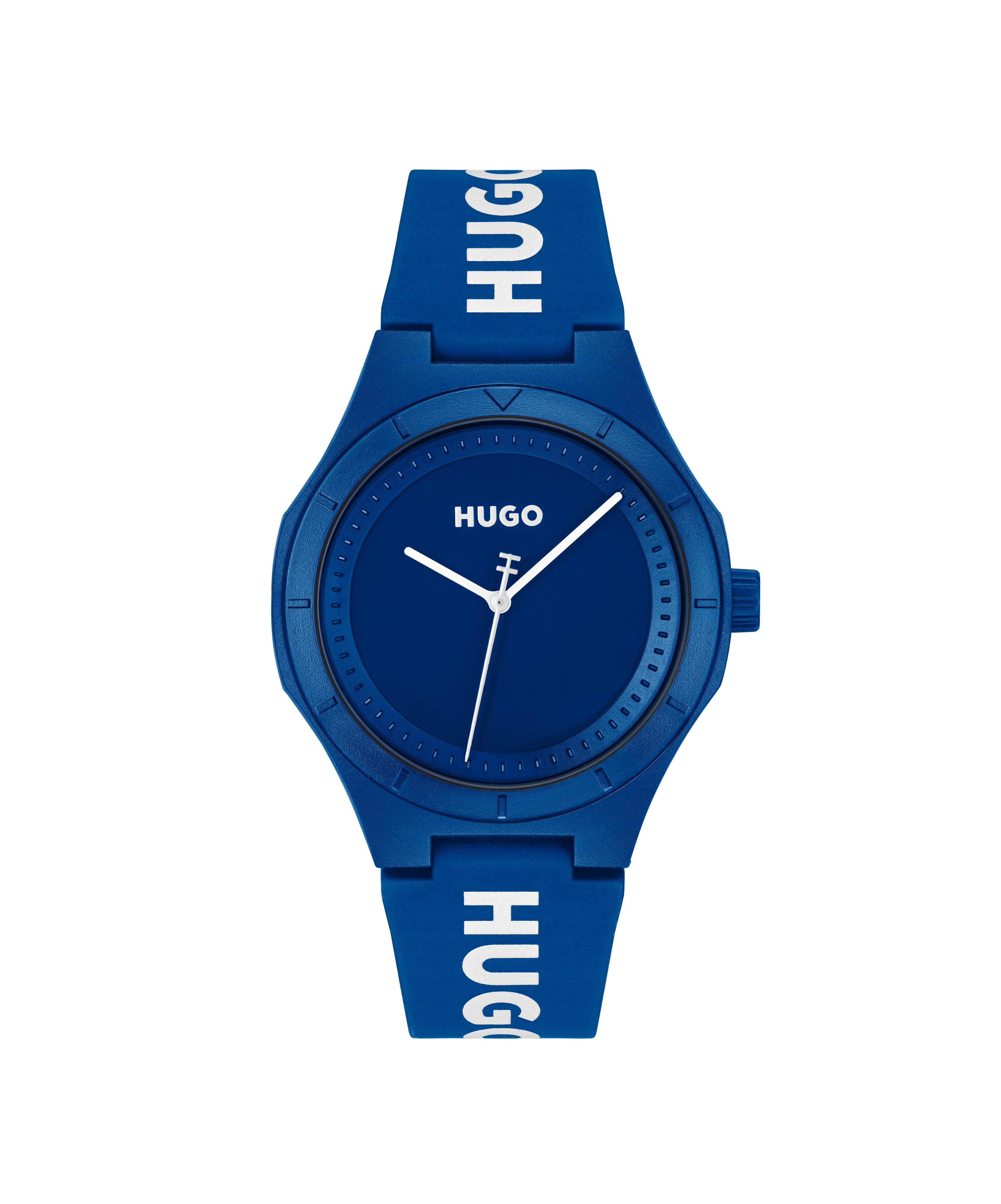 HUGO Quarzuhr #LIT 1530414, Armbanduhr, Herrenuhr, Silikonarmband, analog