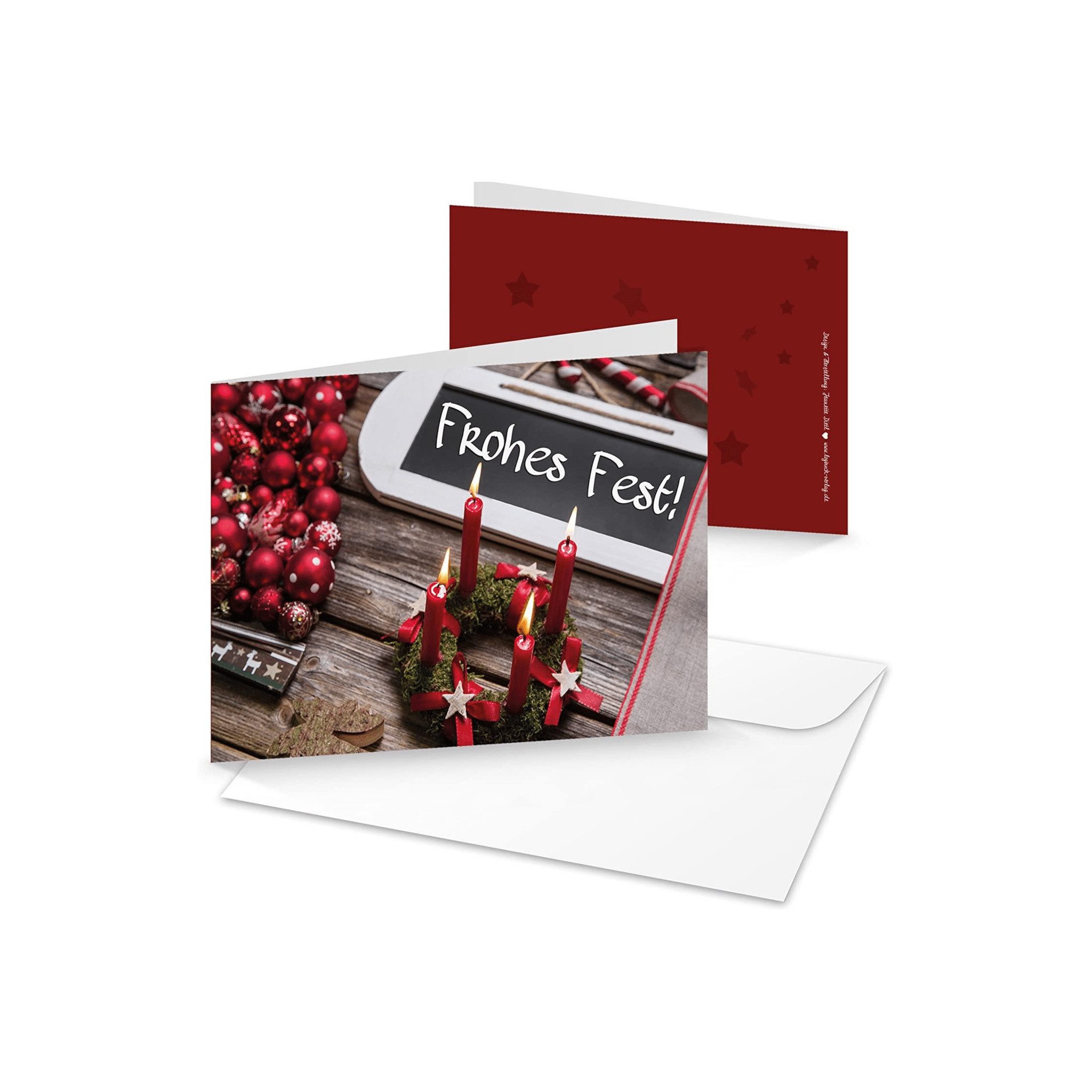 Logbuch-Verlag Dekofigur 10 Weihnachtskarten DIN A6 - Weihnachten Karten MI günstig online kaufen