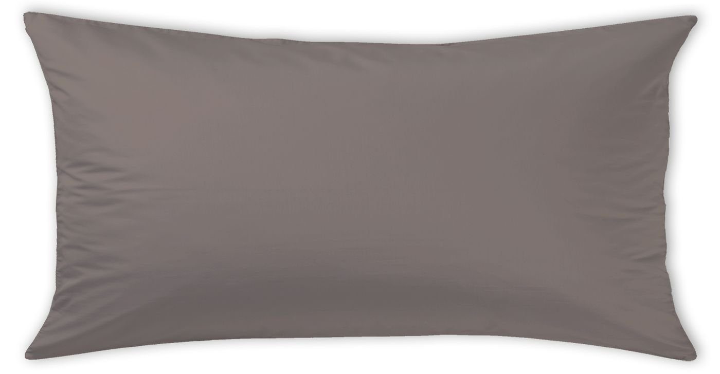Kissenhülle Uni-Mako-Satin Uni-Mako-Satin stein 40 cm x 40 cm, Curt Bauer (1 Stück) | Kissenbezüge