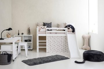 Hoppekids Hochbett Rutsche für Hoppekids ECO Dream Halbhochbett Kiefer massiv weiß