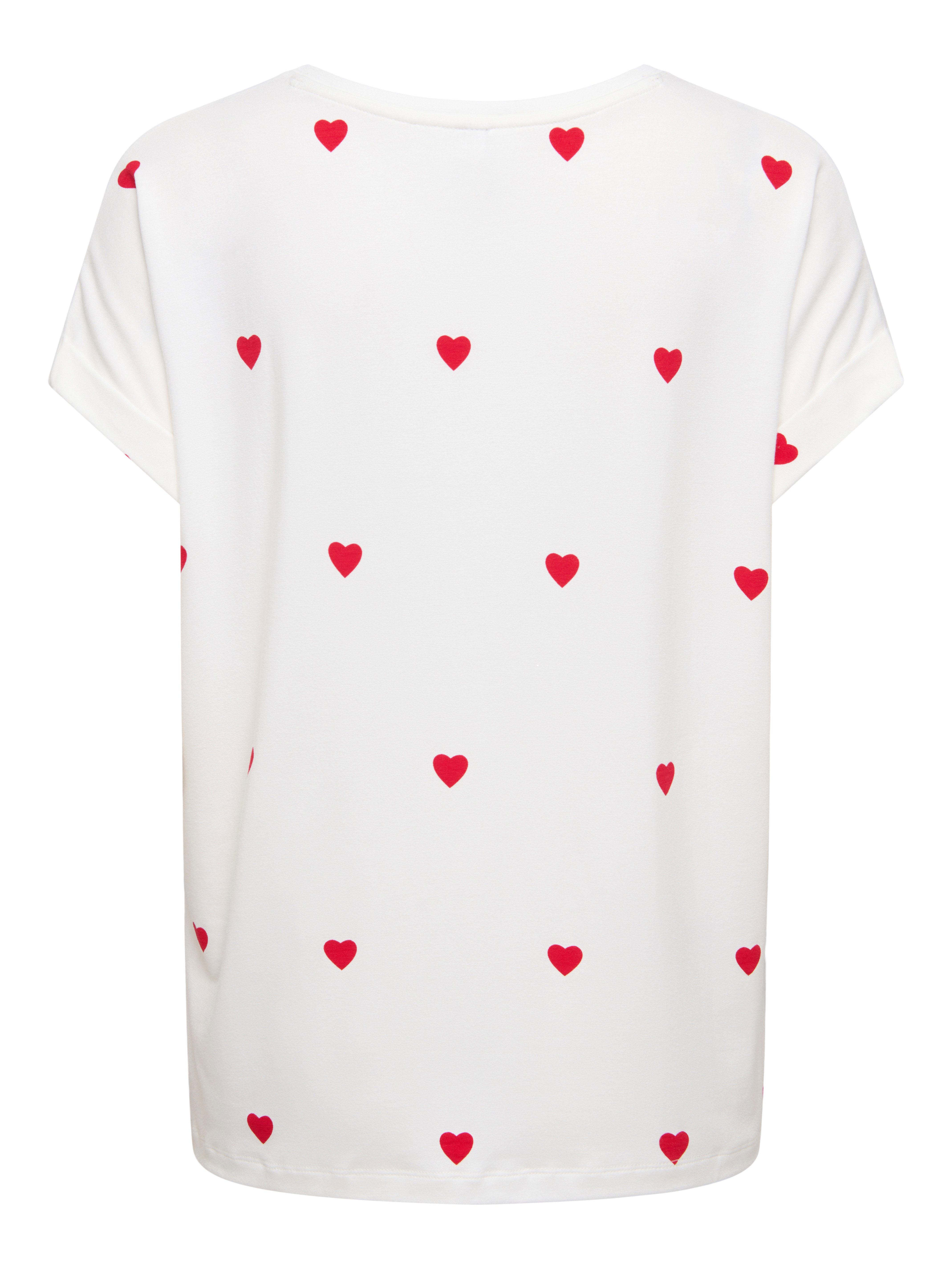 ONLY Kurzarmshirt ONLMOSTER S/S AOP TOP CS JRS Viskosemischung, Rundhals – Bild 3 von 4