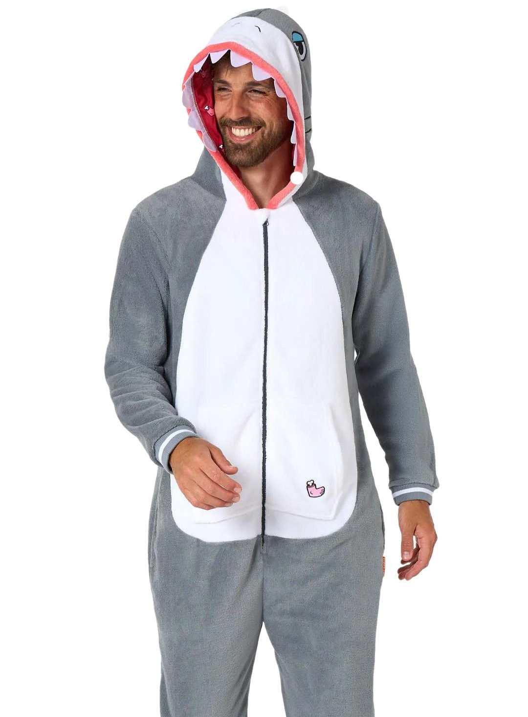 Opposuits Kostüm Hai Onesie, Der Overall beweist: jedes Tier eignet sich zu günstig online kaufen