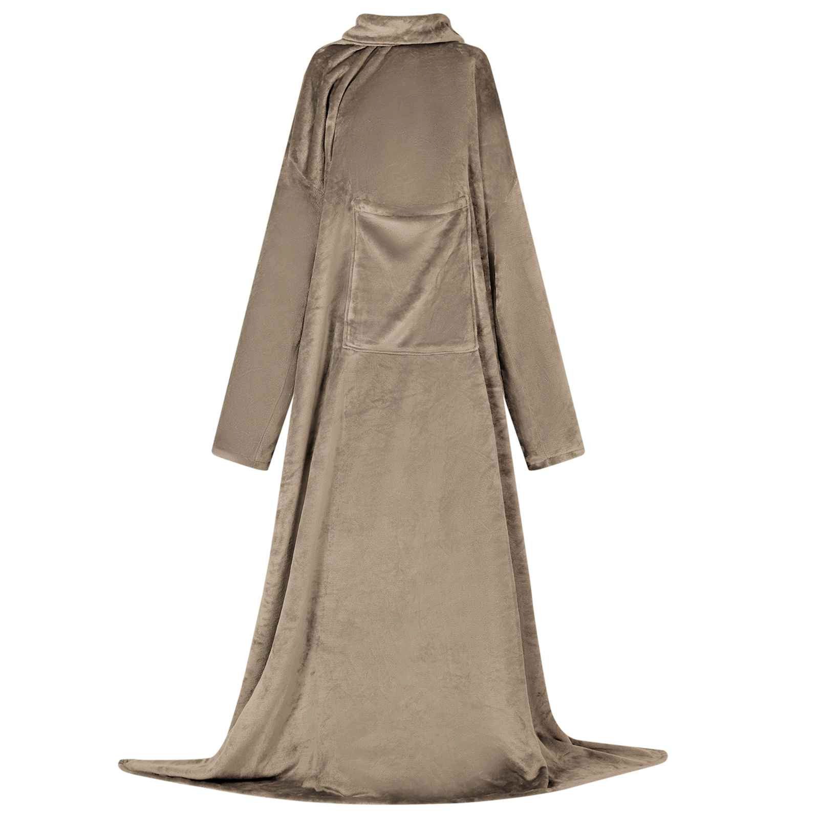 Unisex-Bademantel Decken-Hoodie Kamel F Flanell