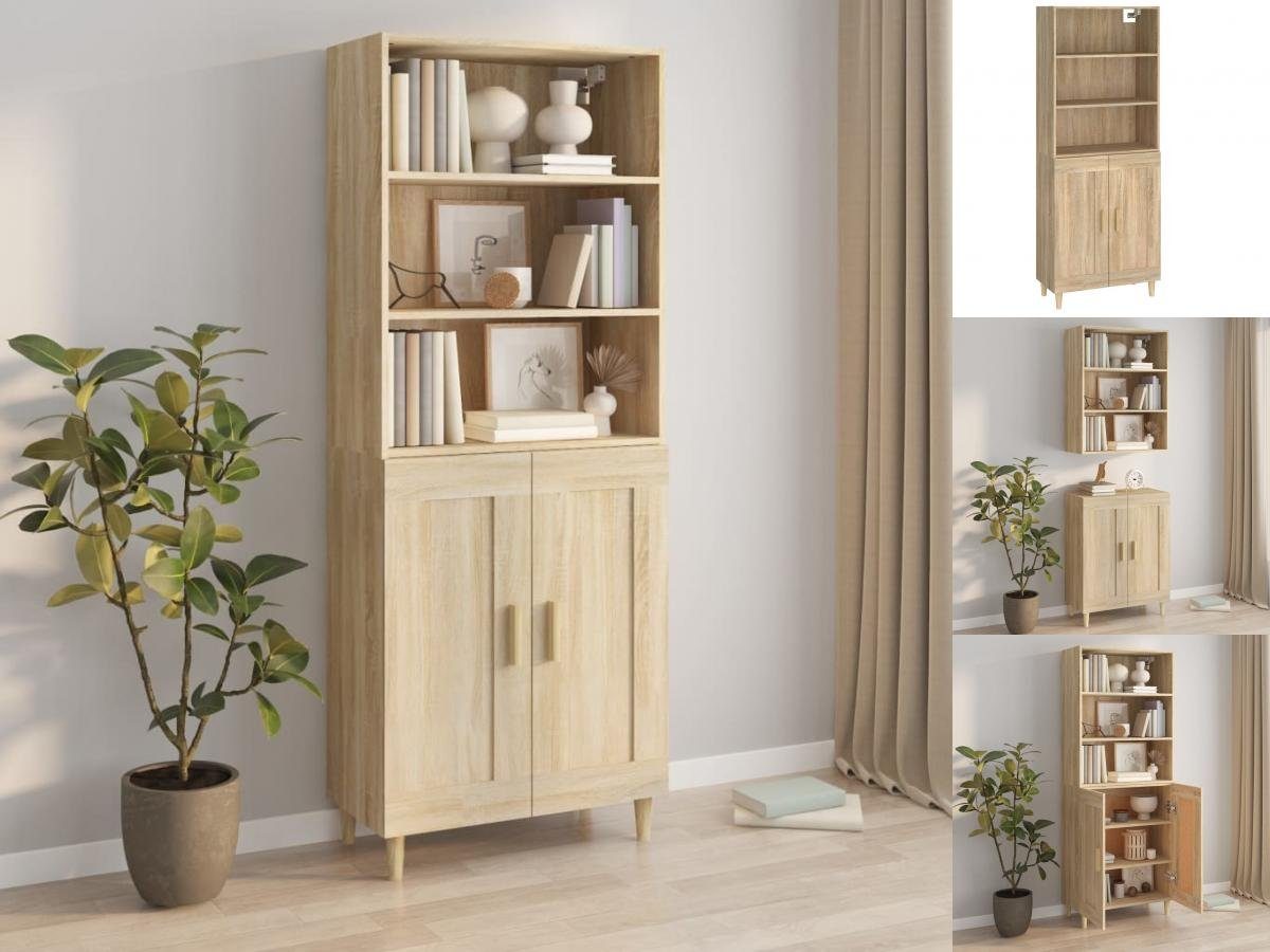 VidaXL Highboard Sonoma-Eiche 60x35x180 Cm Holzwerkstoff Kaufen Bei