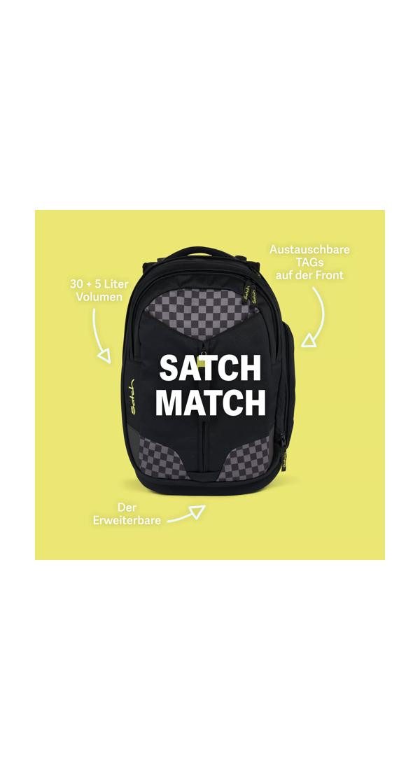 Satch Schulrucksack match (1-tlg), mit erweiterbarem Stauraum