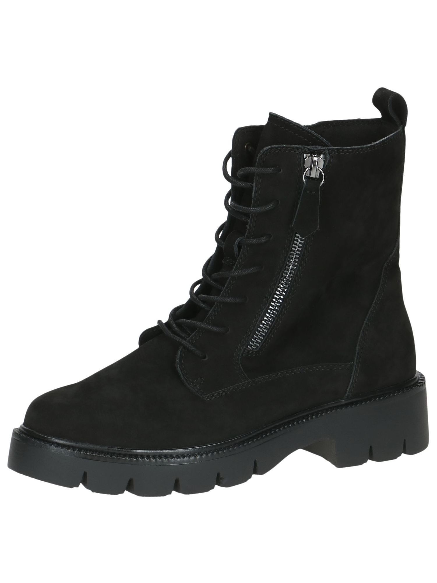 CAP Mem/Ther/fb aus Leder Blockabsatz 9-25214-45 Schnürstiefelette