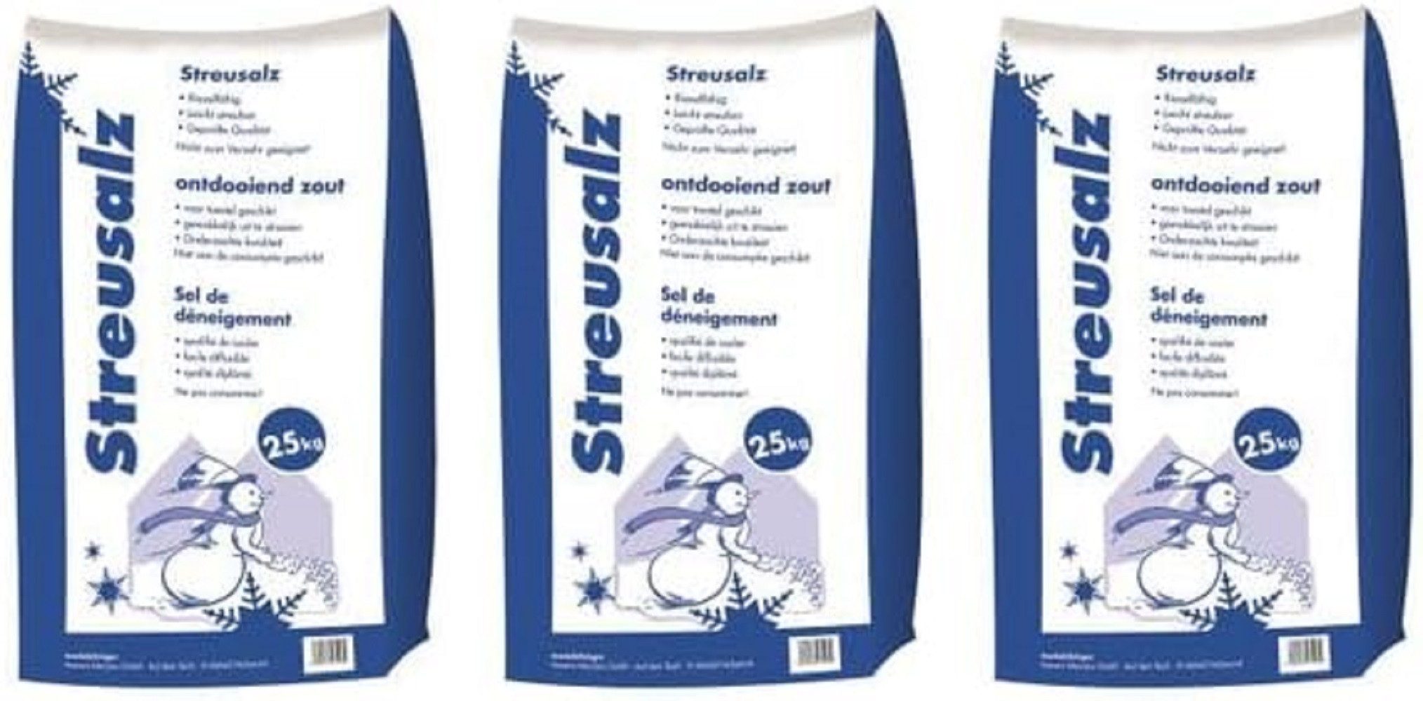 Hamann Mercatus GmbH Streuwagen Hamann Mercatus Streusalz Sack 3 x 25 kg